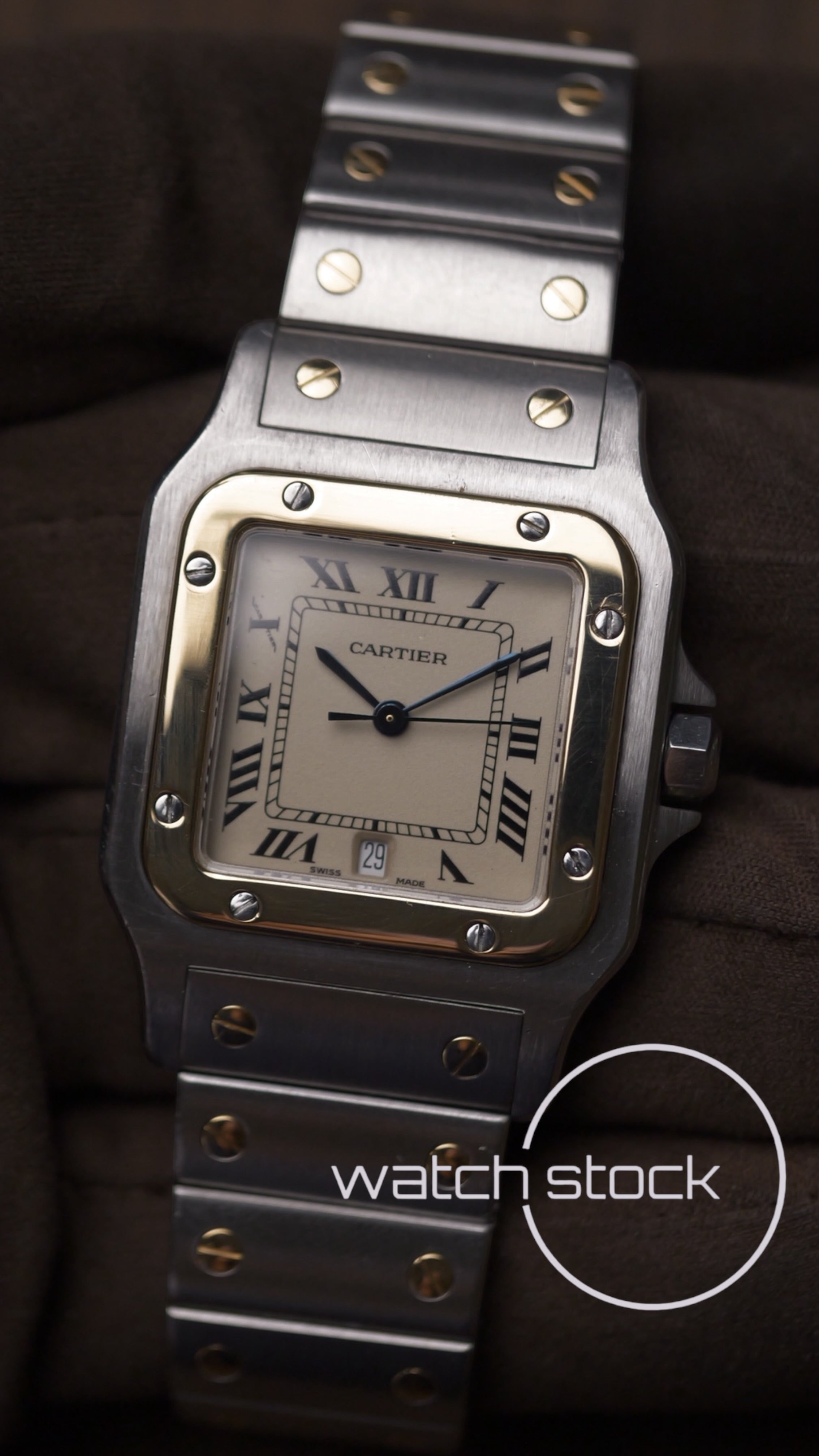 Cartier santos galbee 29x41mm ref.187901 Box+ Booklets
