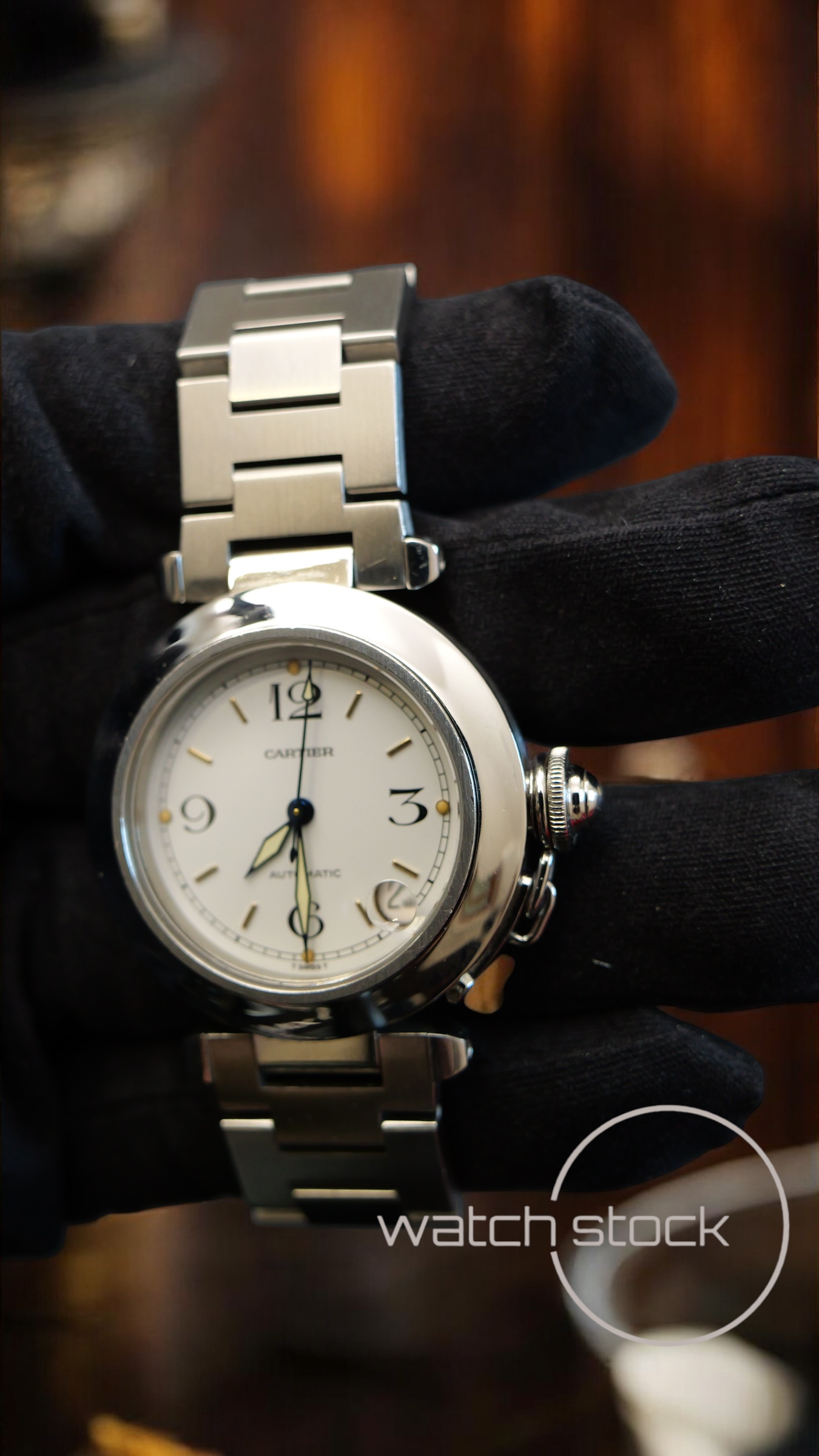 Cartier Pasha Automatic 35mm ref.2324 white dial
