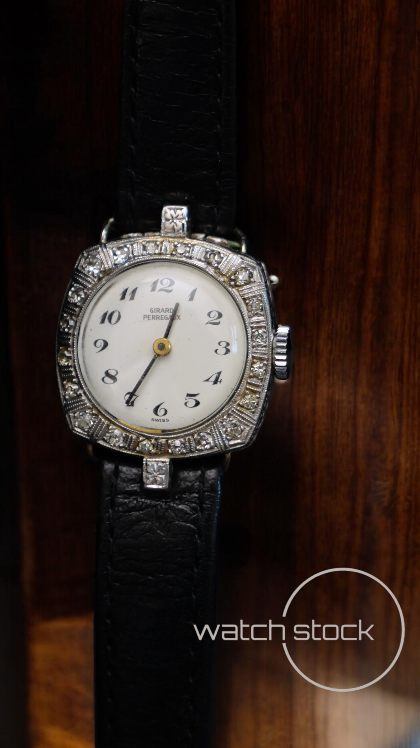 Gerard peregaux in platino con diamanti vintage Dress Watch unisex 23mm carica manuale