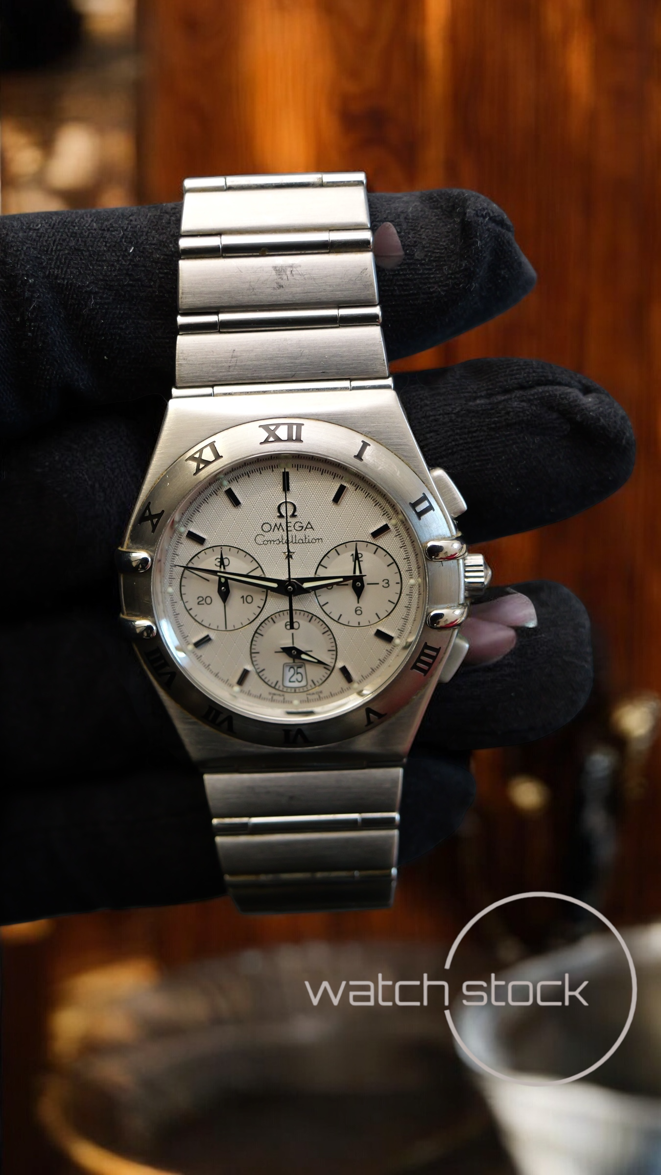 Omega constellation double Eagle chrono (39mm) Condizioni eccellenti white dial