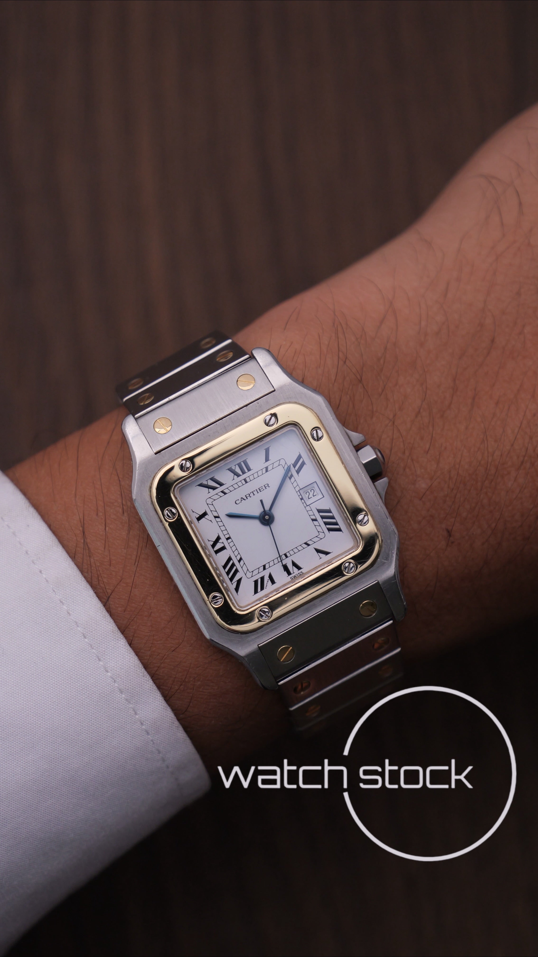 Cartier santos carré CHIUSURA A SCOMPARSA ref.2961 Automatic vintage 29x41mm
