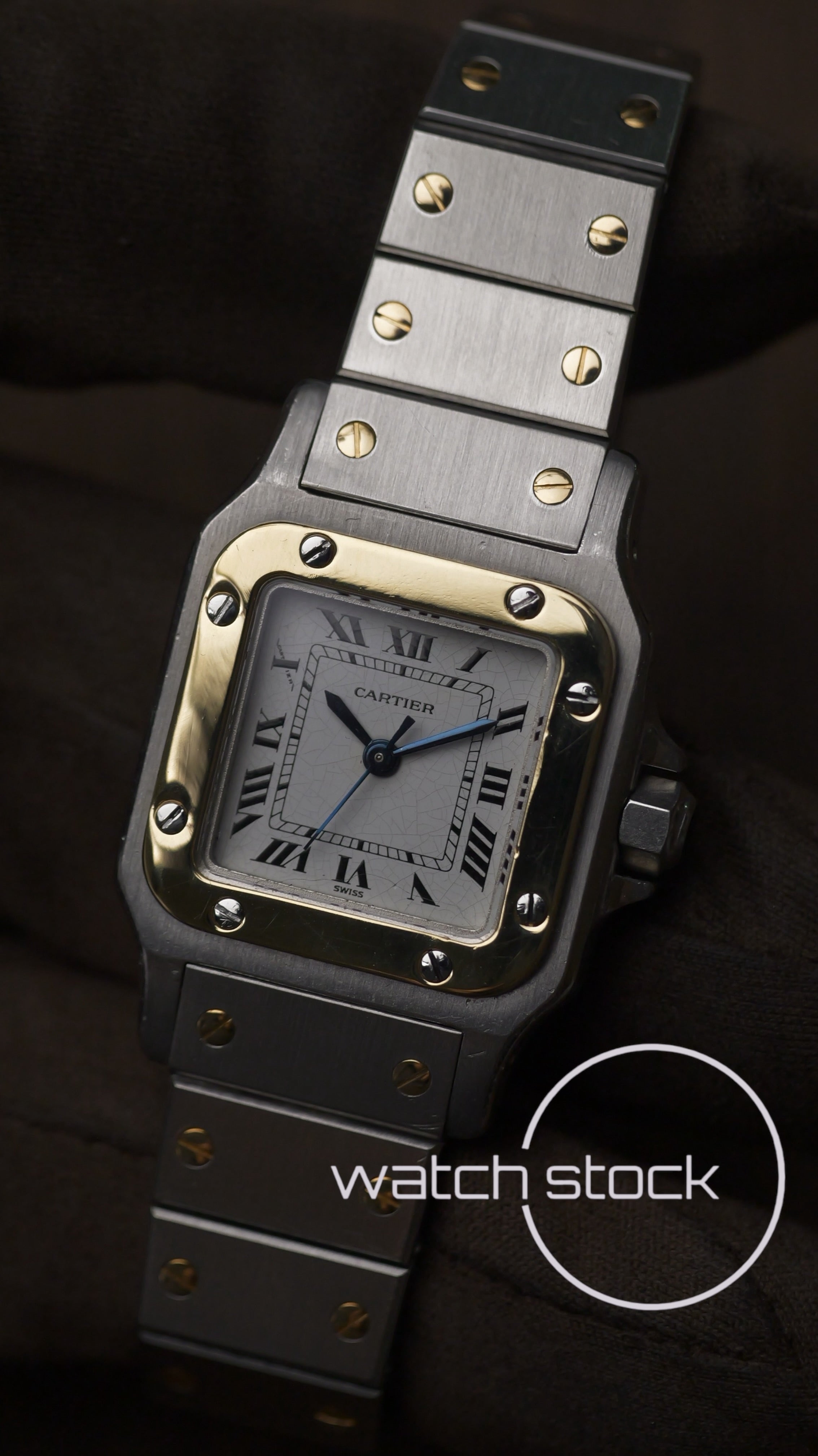 Cartier santos carré lady automatic ref.0902 24x35mm