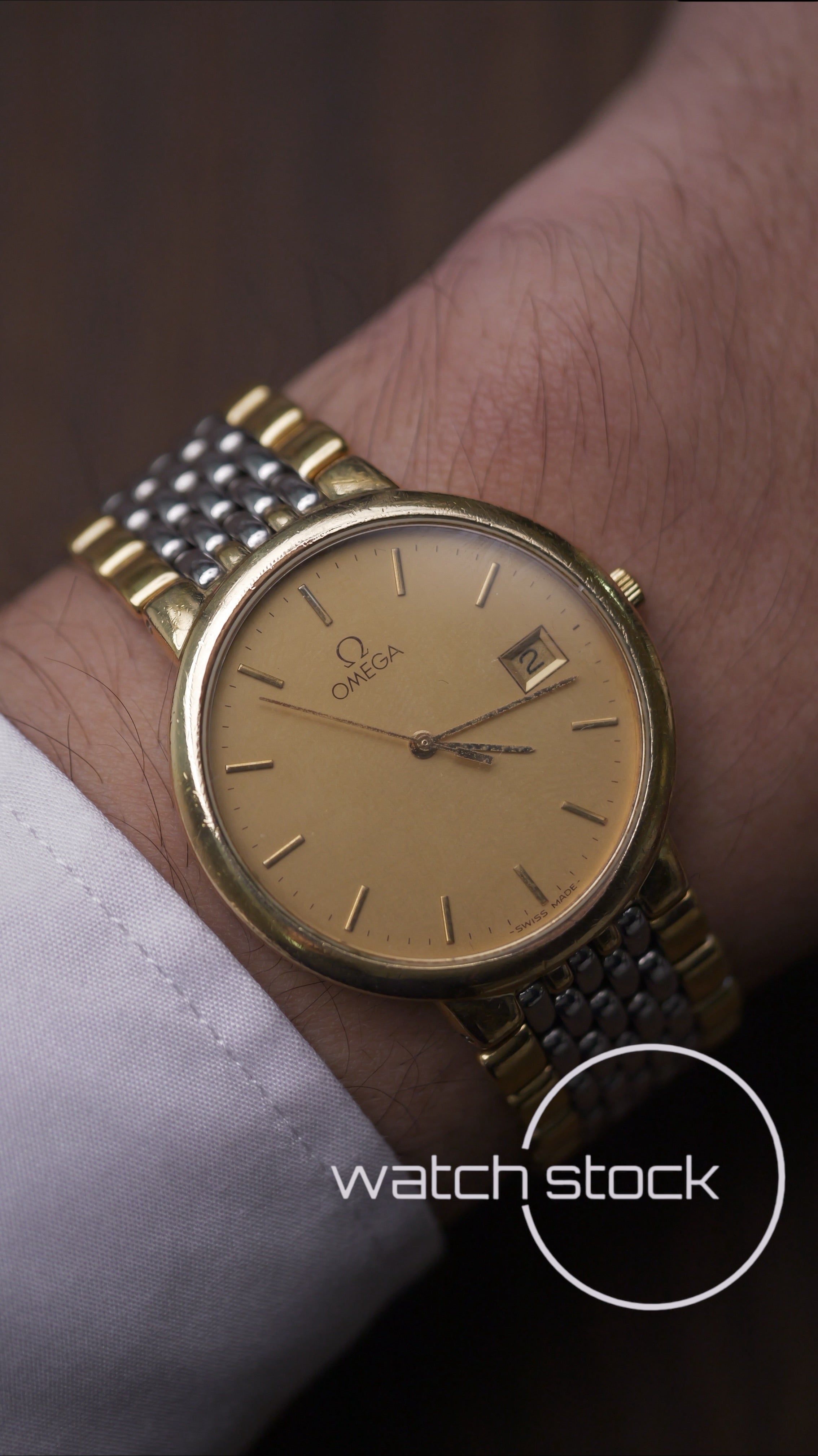 Omega De ville 1991 vintage 33mm con bracciale + card Quartz