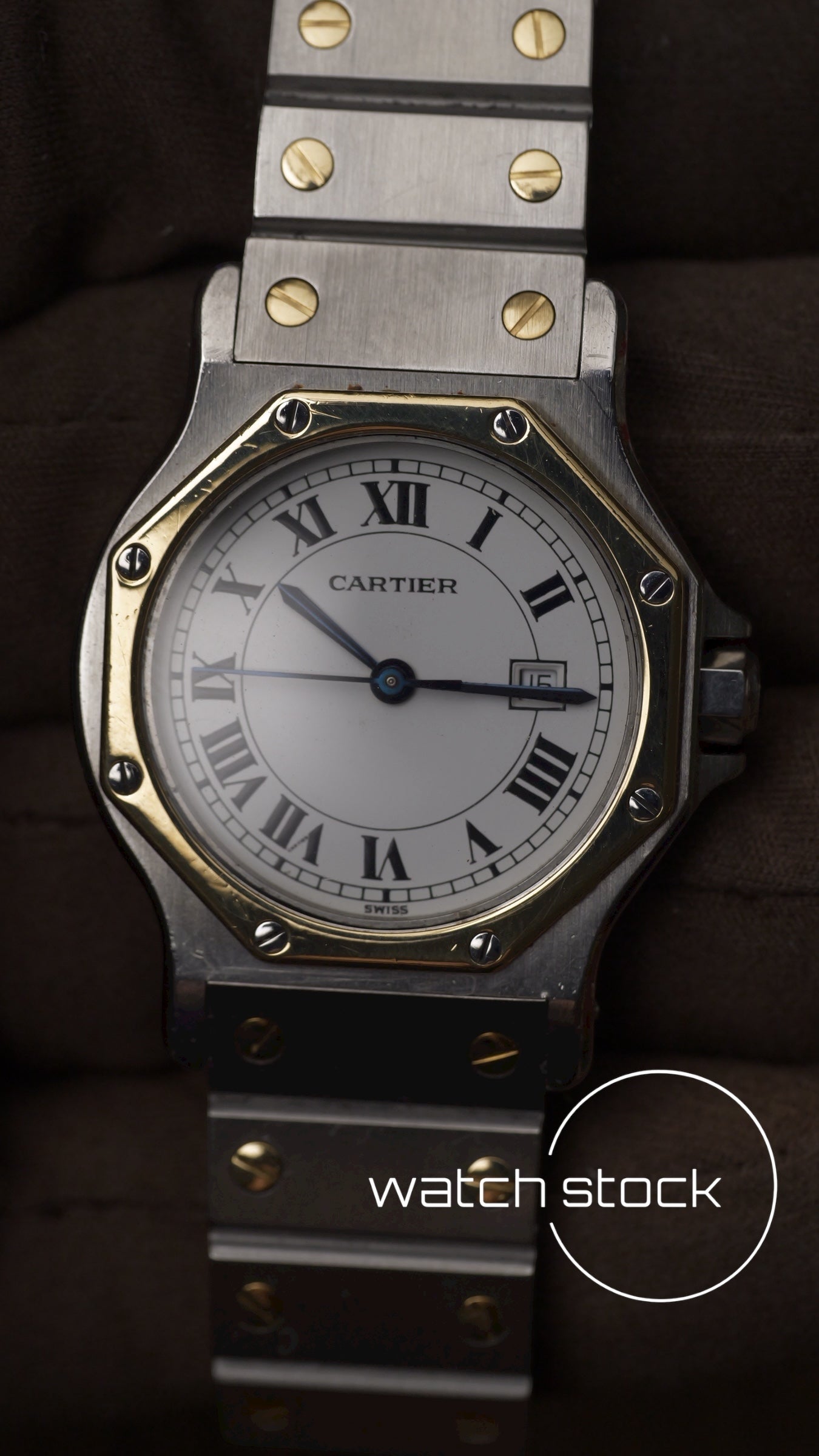 Cartier santos Octagon 30mm Large men ref.2966 Automatic