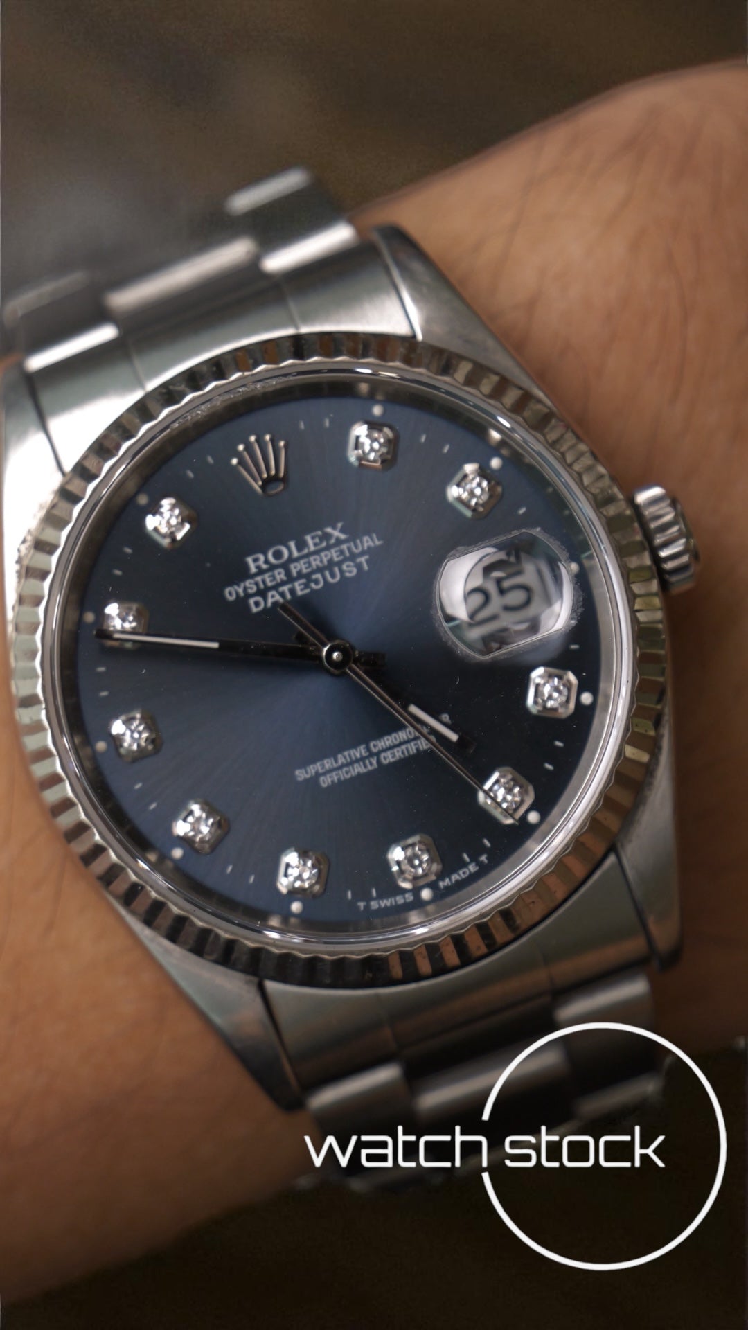 Rolex Datejust 36mm ref16234 Custom diamond dial anno 1994