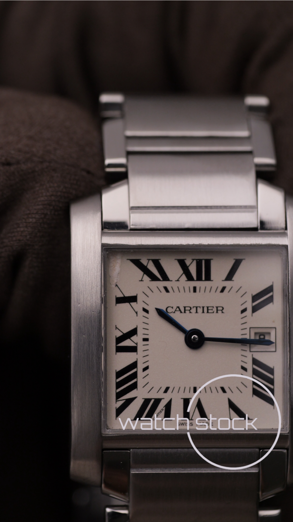 Cartier tank francaise medium ref.2465 29x30mm quartz