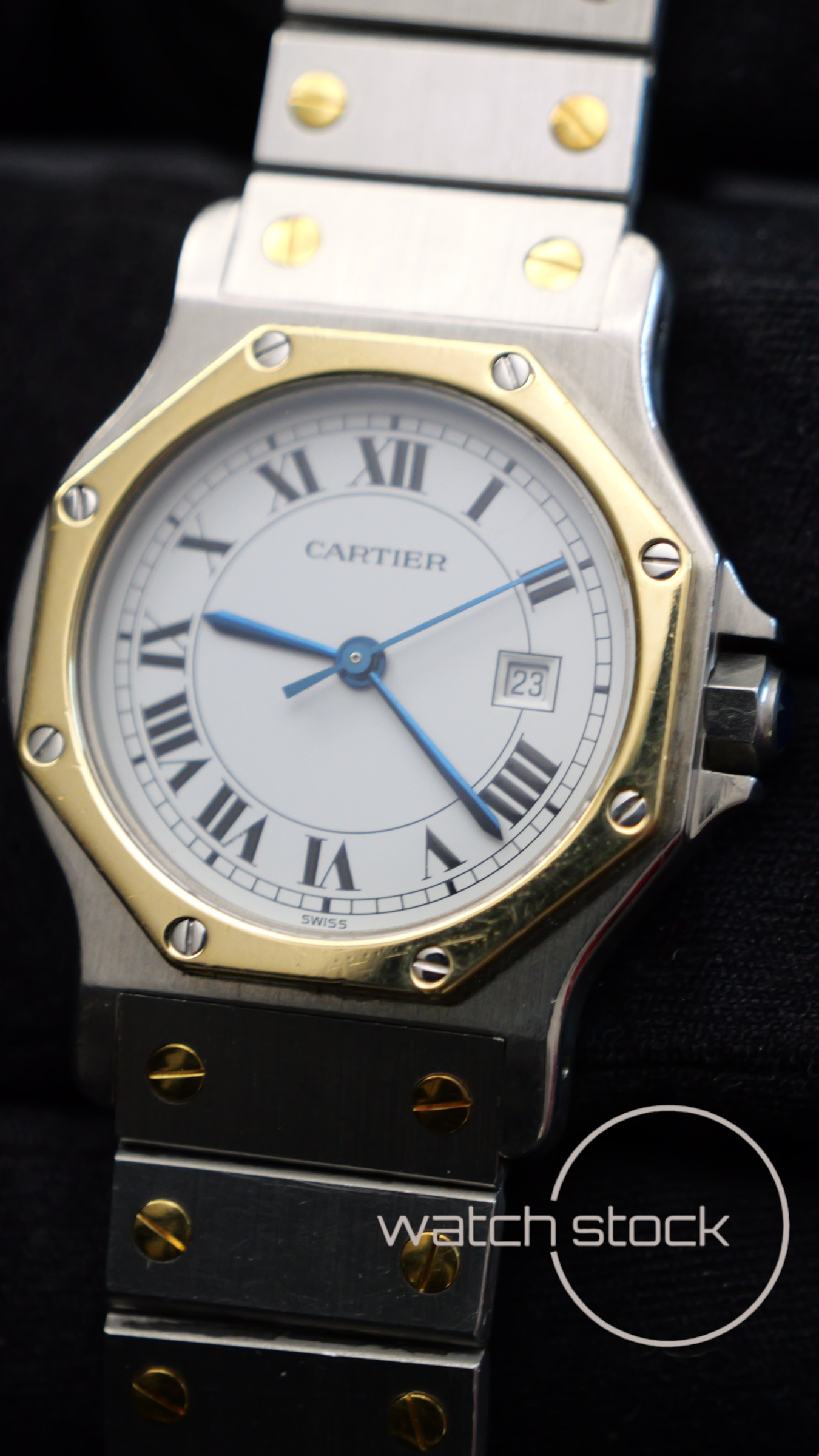 Cartier santos Octagon 30mm (Large) men santos de cartier 2966 Automatic