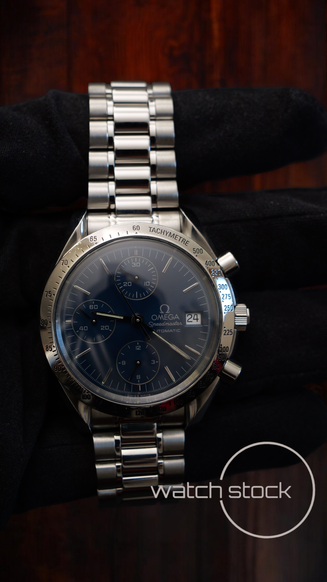 Omega speedmaster date (39mm) condizioni eccezionali Ref. 3511.80 automatic blue dial