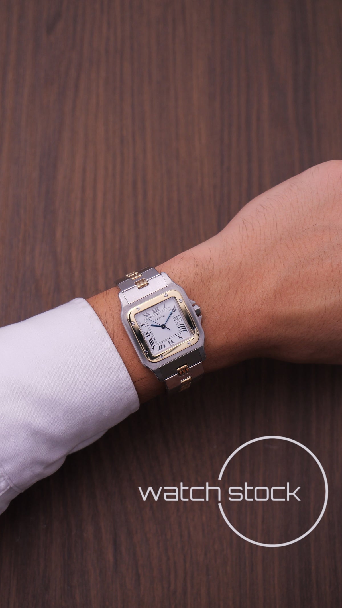 Cartier santos carré ref.2961 Godron Automatic vintage 29x41mm