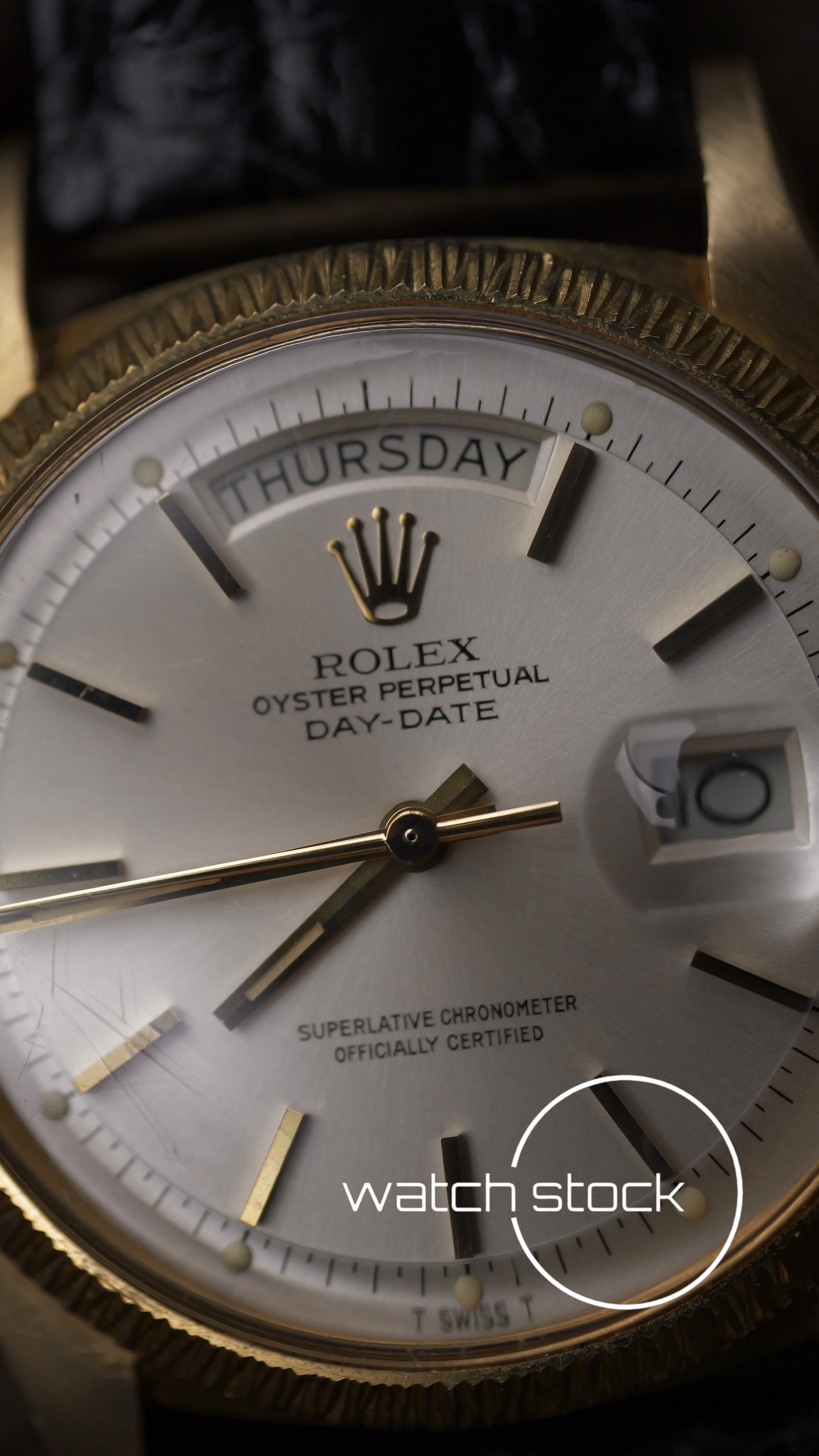 Rolex Day-Date ref. 1807 Bark Bezel 18k Gold