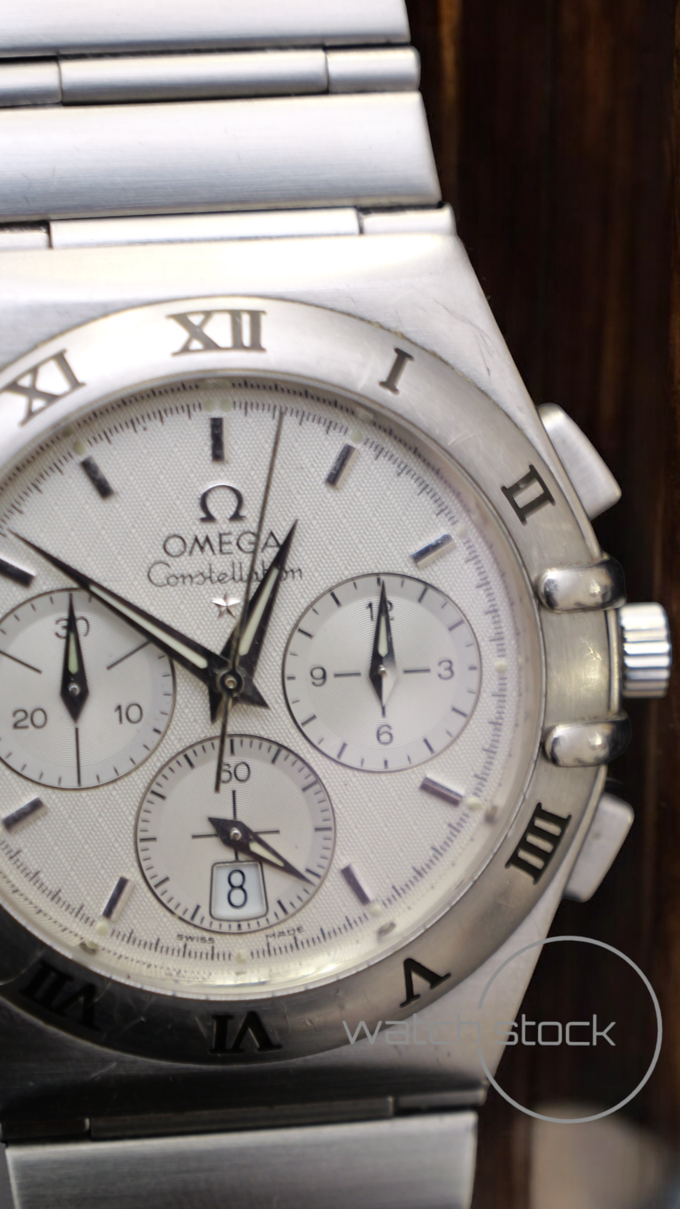 Omega costellation double Eagle chrono (39mm)white dial
