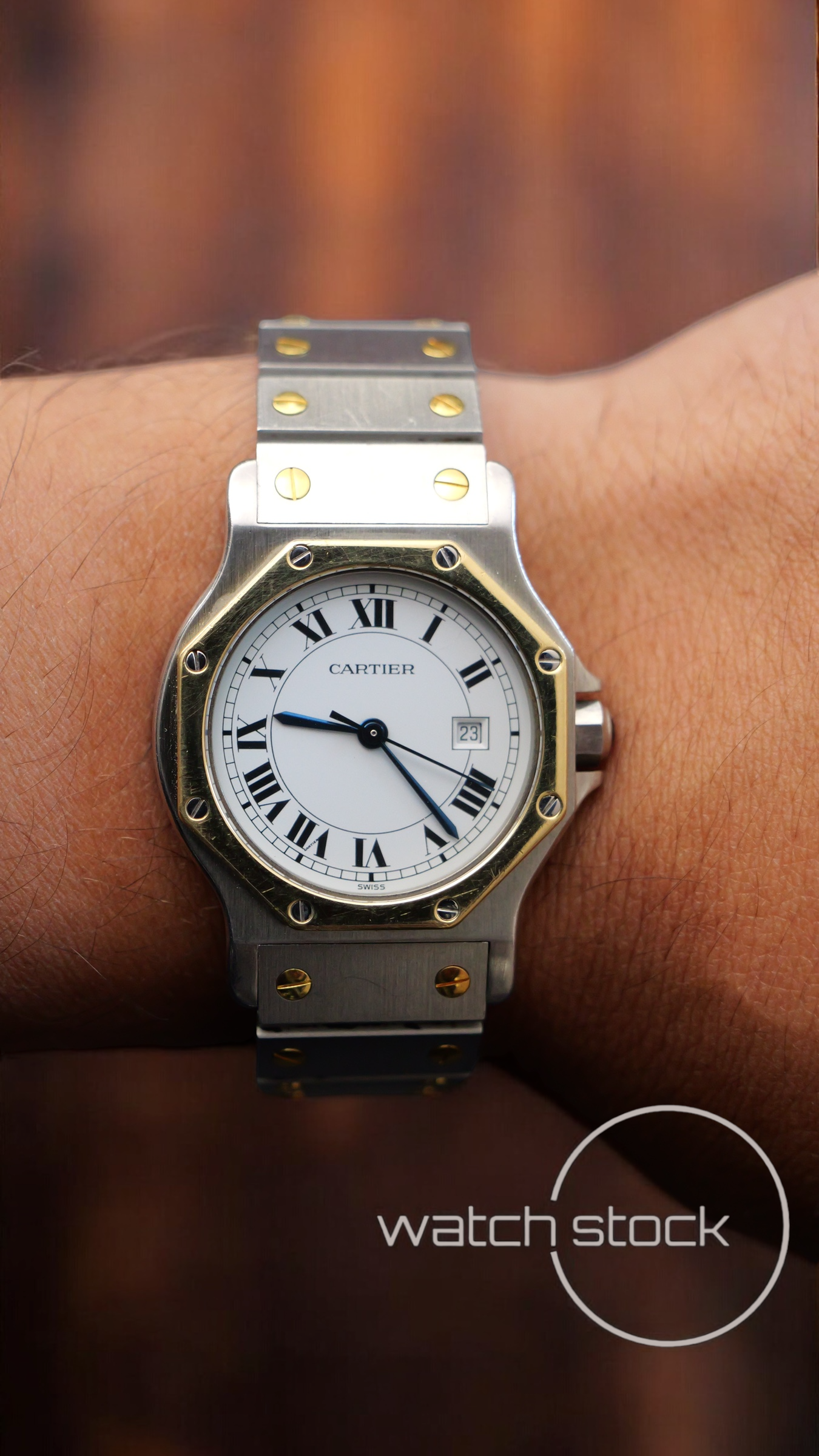 Cartier santos Octagon 30mm (Large) men santos de cartier 2966 Automatic