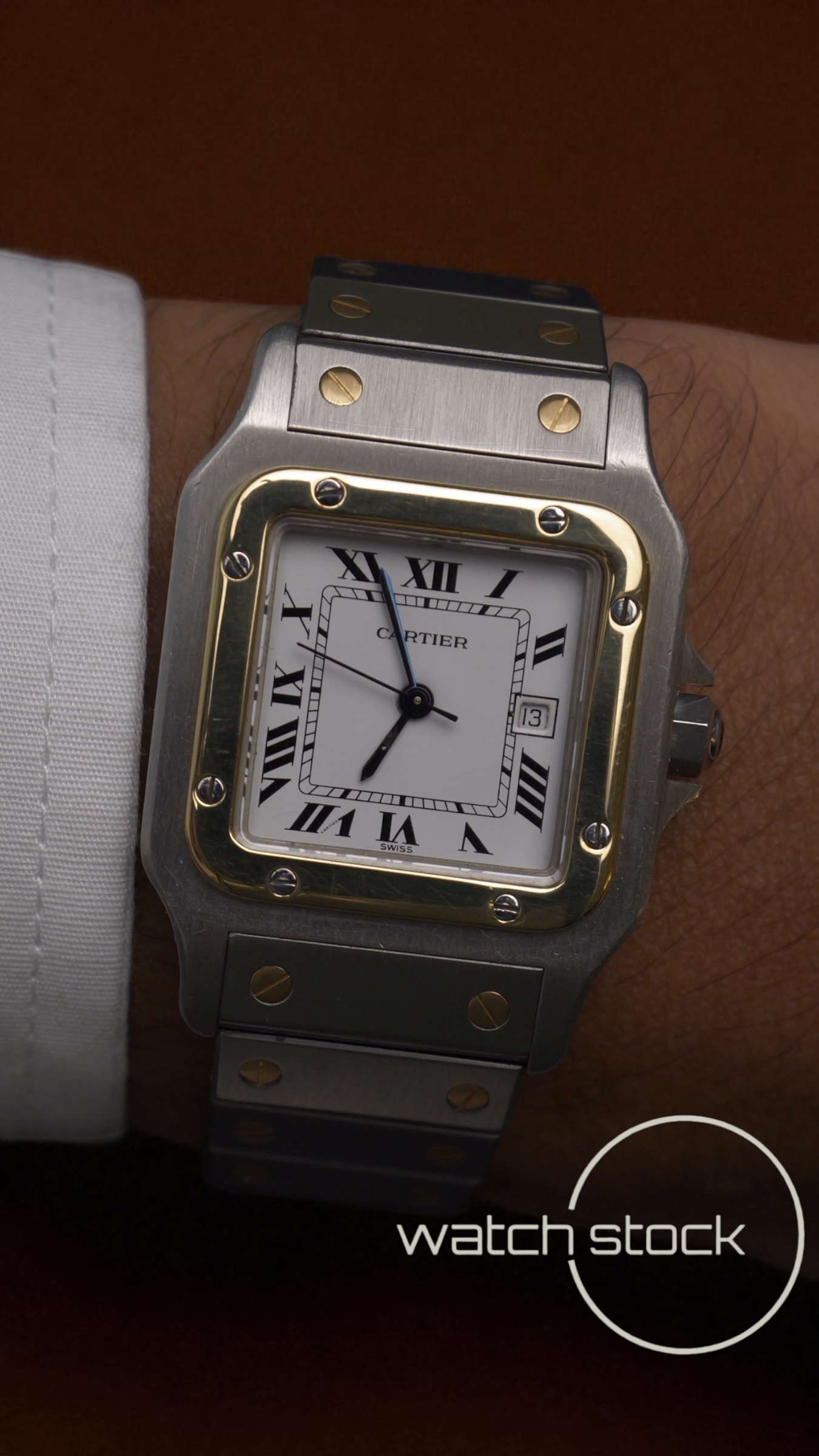 Cartier santos carré FULL SET 29x41mm santos de cartier 1172961 Automatic