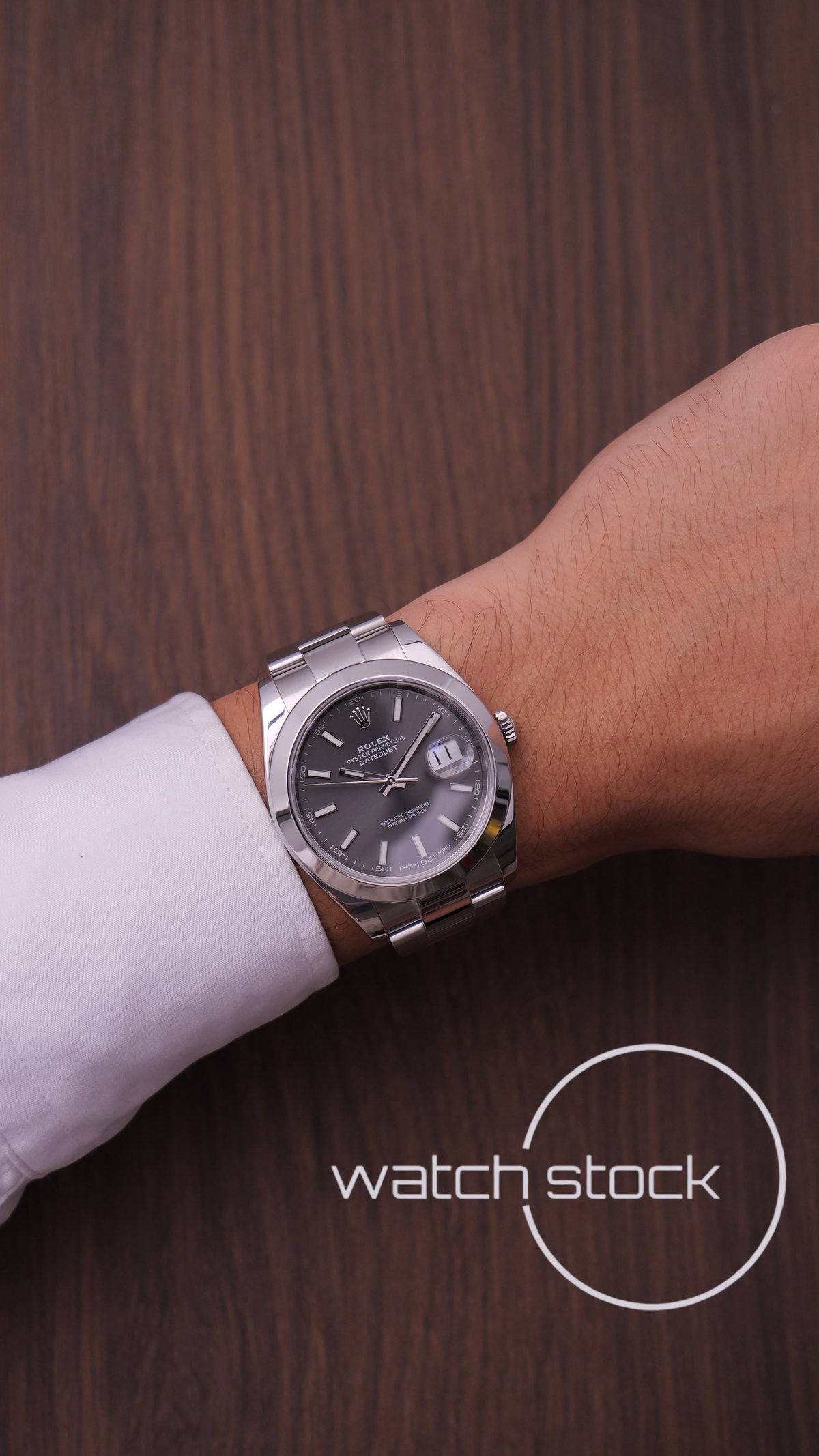 Rolex Datejust Dark Rhodium 41mm ref 126300 full set anno 2018