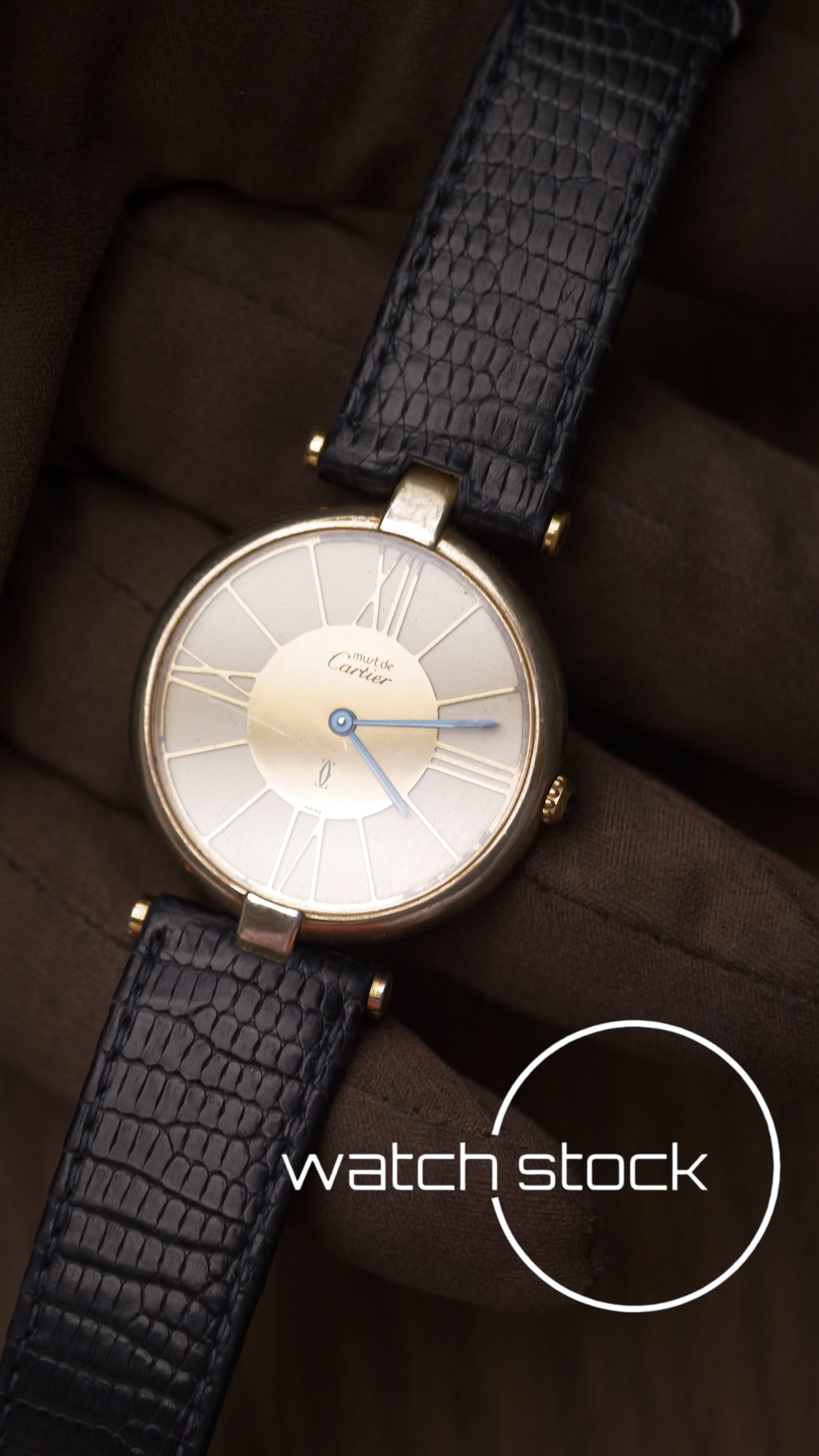 Cartier Vendome roman numbers dial anno 1990