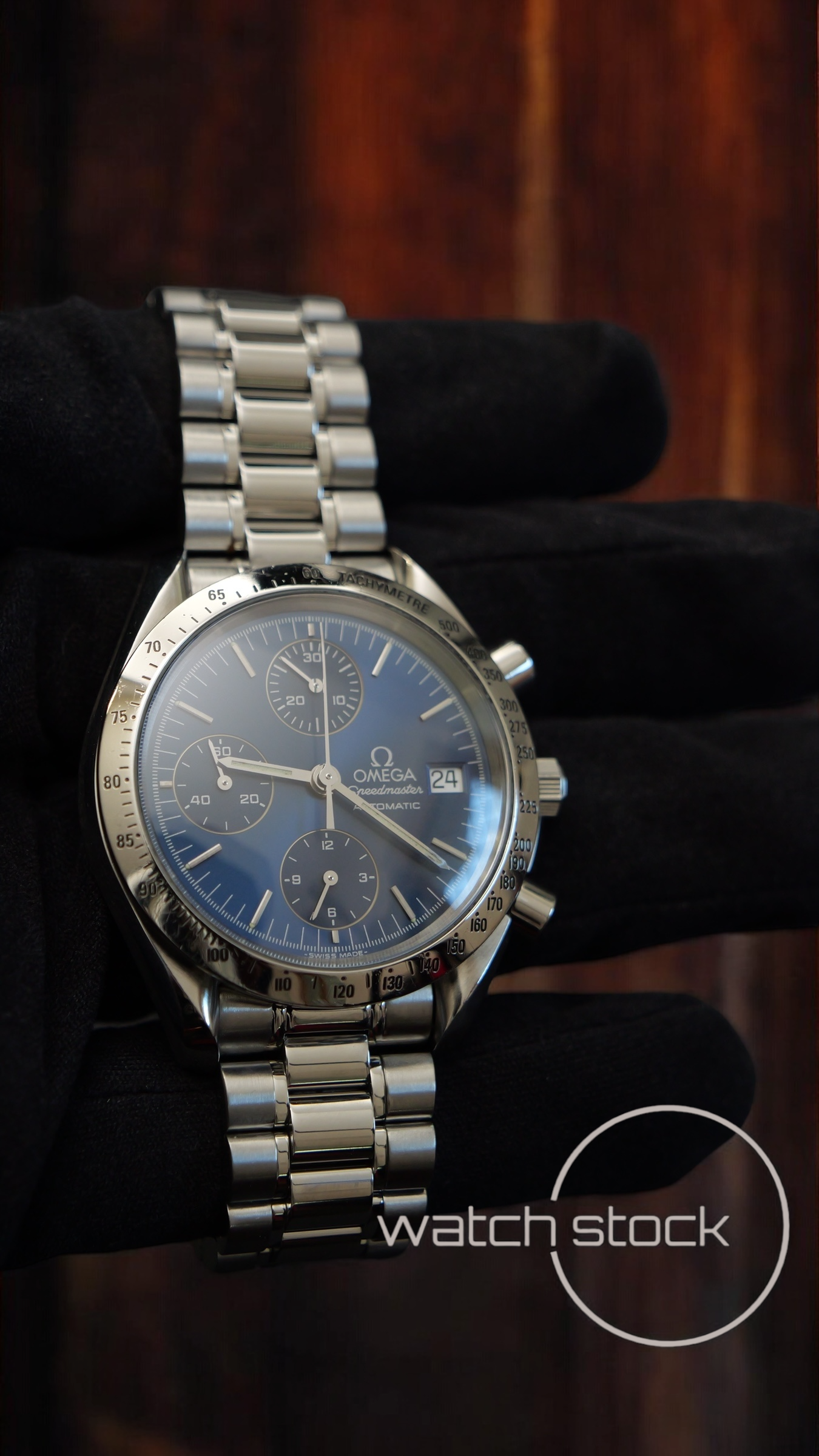Omega speedmaster date (39mm) condizioni eccezionali Ref. 3511.80 automatic blue dial