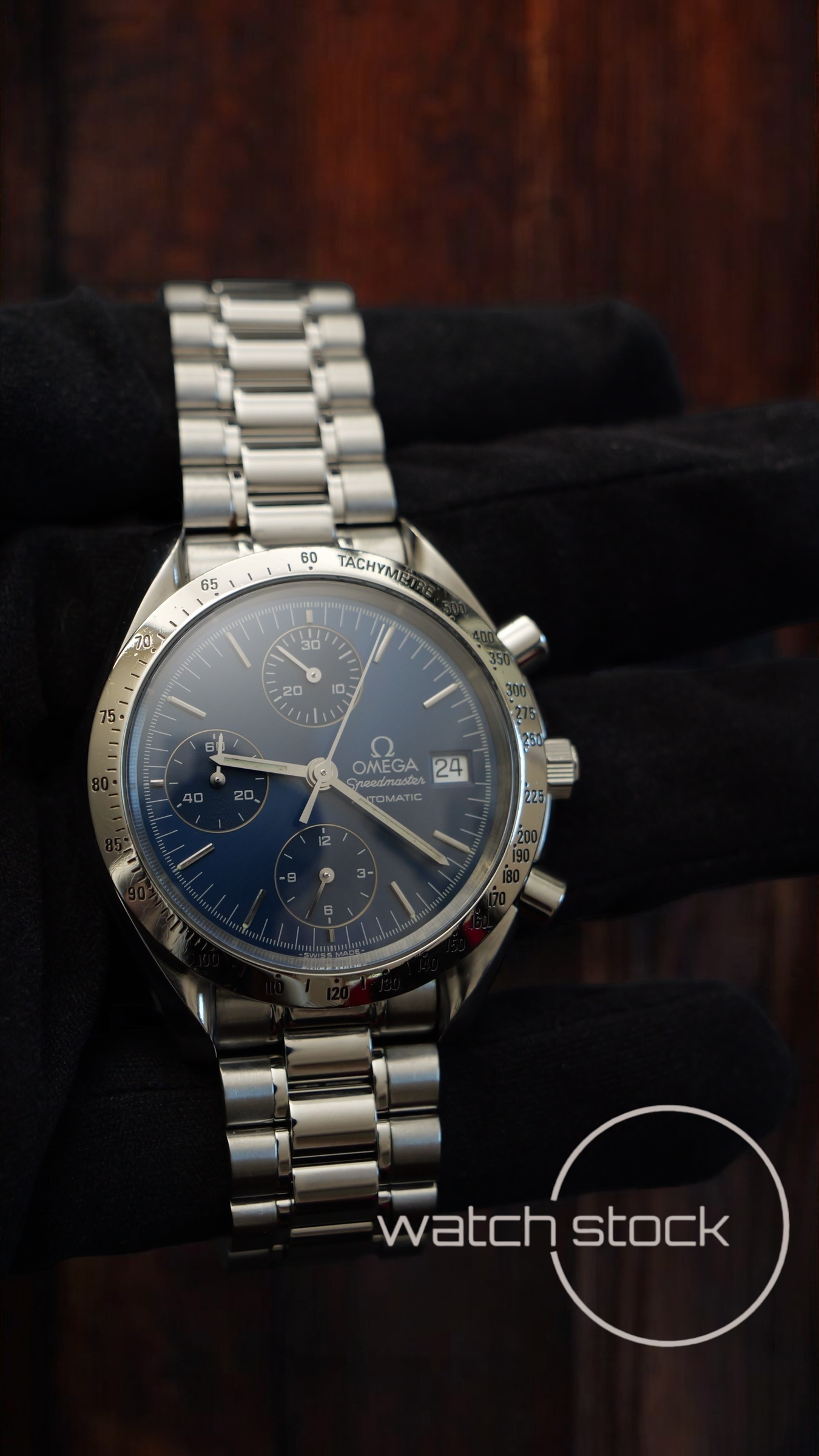 Omega speedmaster date (39mm) condizioni eccezionali Ref. 3511.80 automatic blue dial