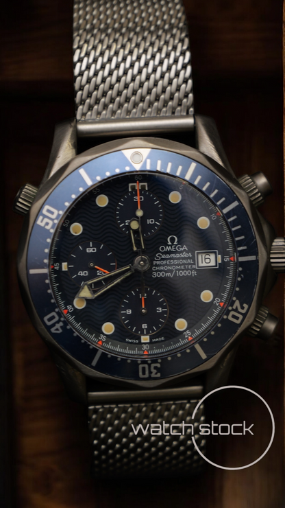 Omega seamaster 300m Chrono titanium (41mm) blue dial