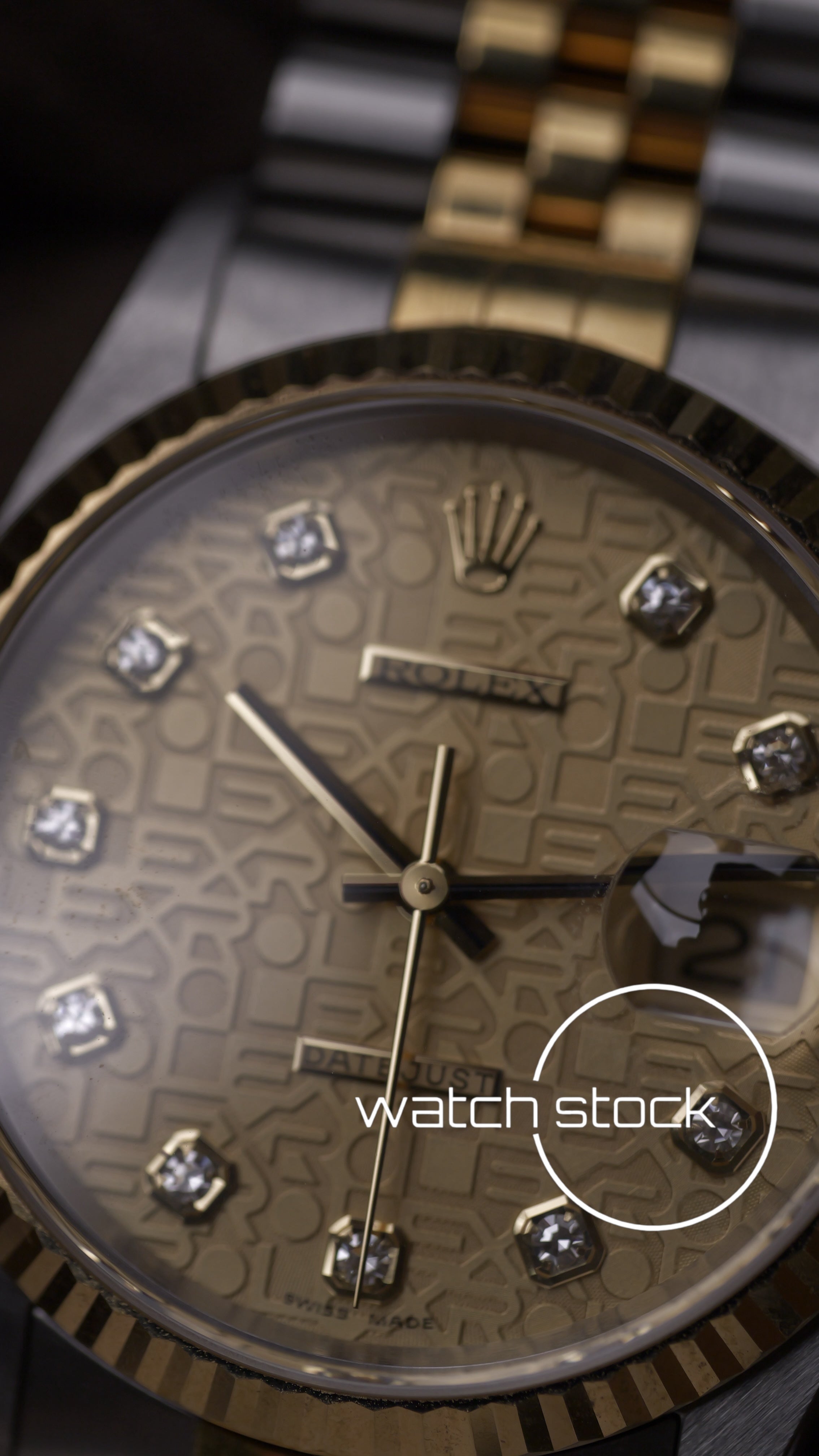 Rolex Datejust 16233G Computer Dial Two Tone Diamonds