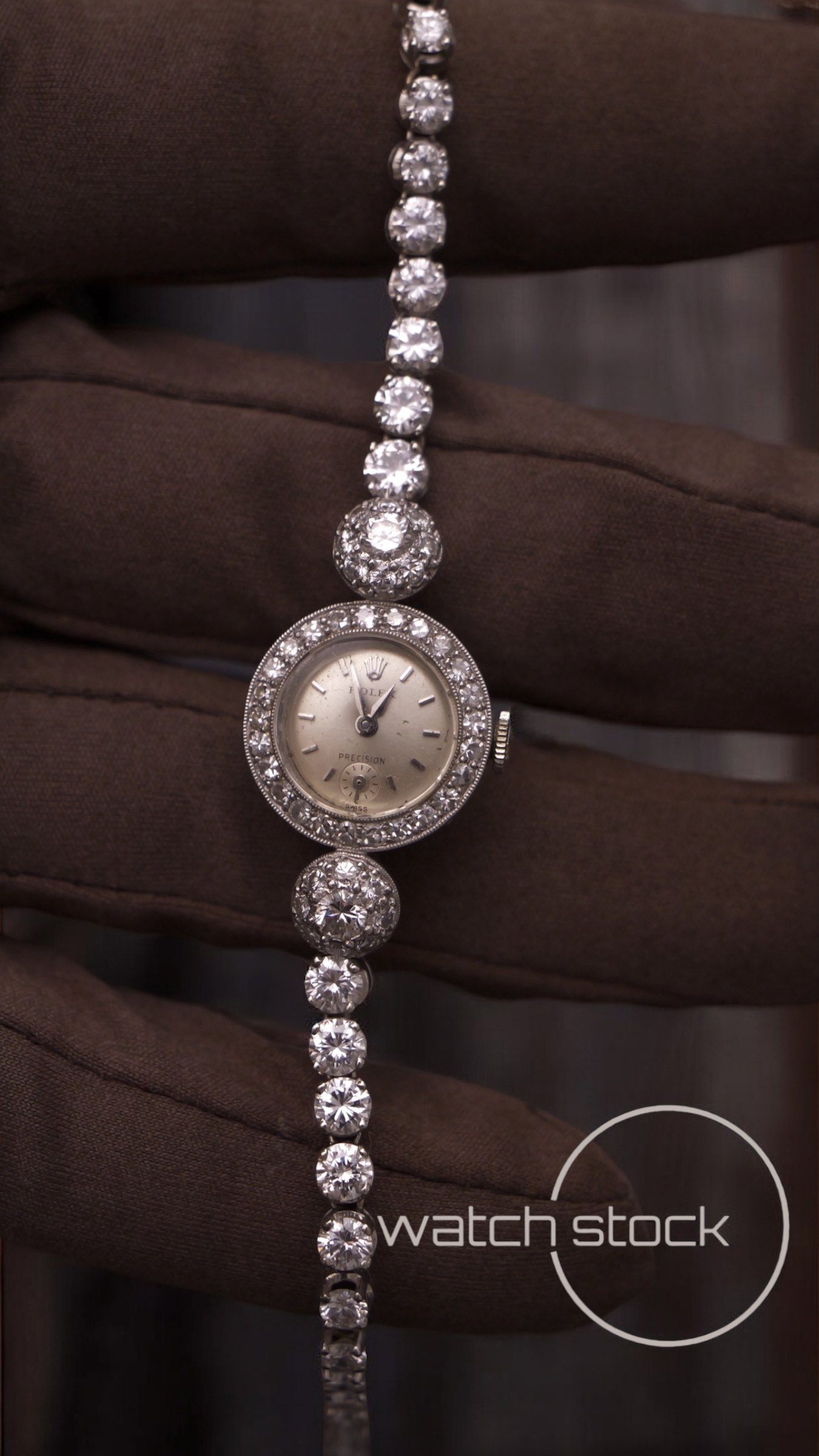 Rolex precision platino e diamanti 22mm(RARO)