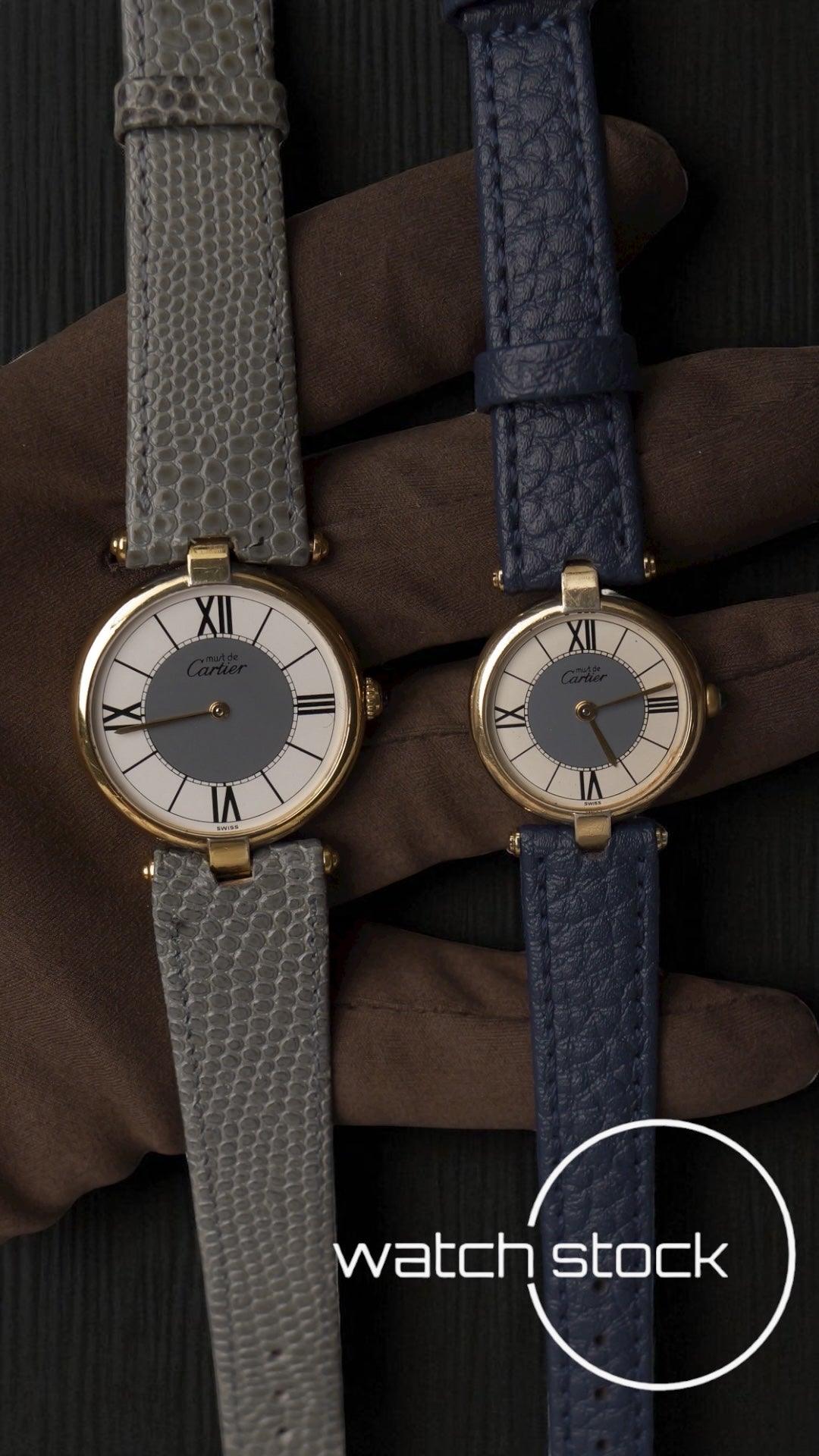 Coppia Cartier Vermeil referenza 590003/590004