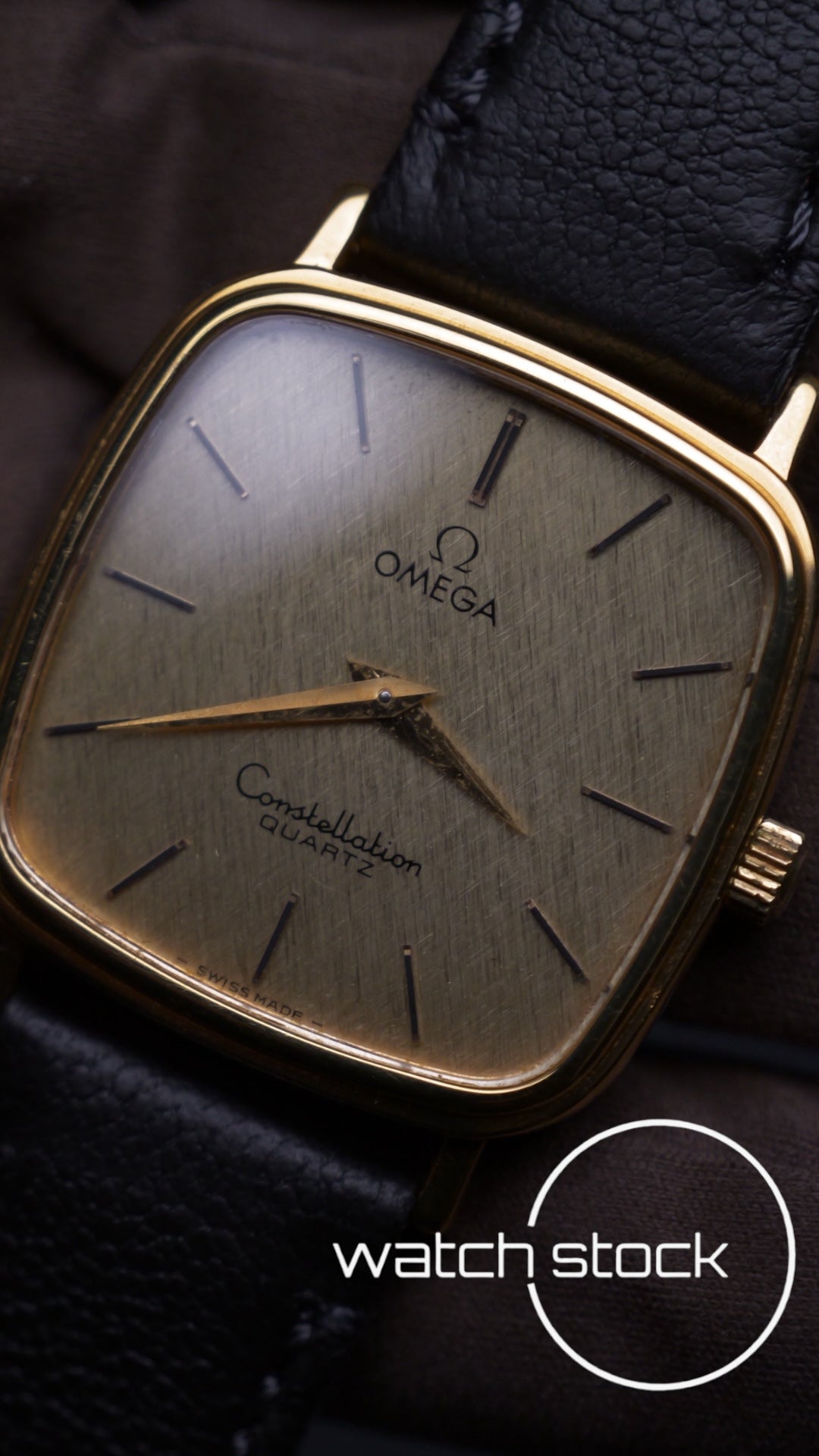 Omega Constellation linen dial placcato oro ref: 191.0045 anno 1977