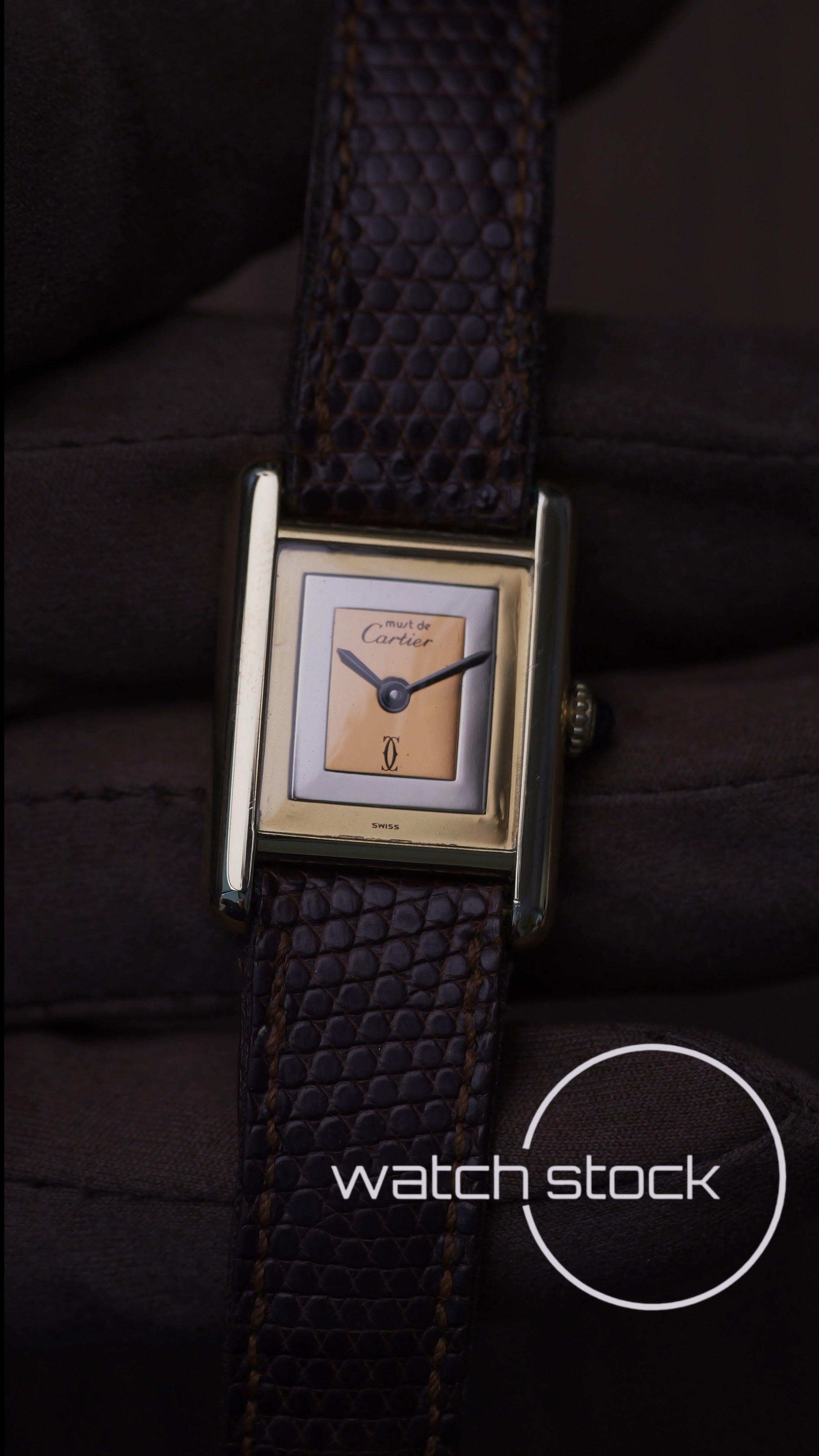 Cartier Tank TG3 quadrante trinity 1980