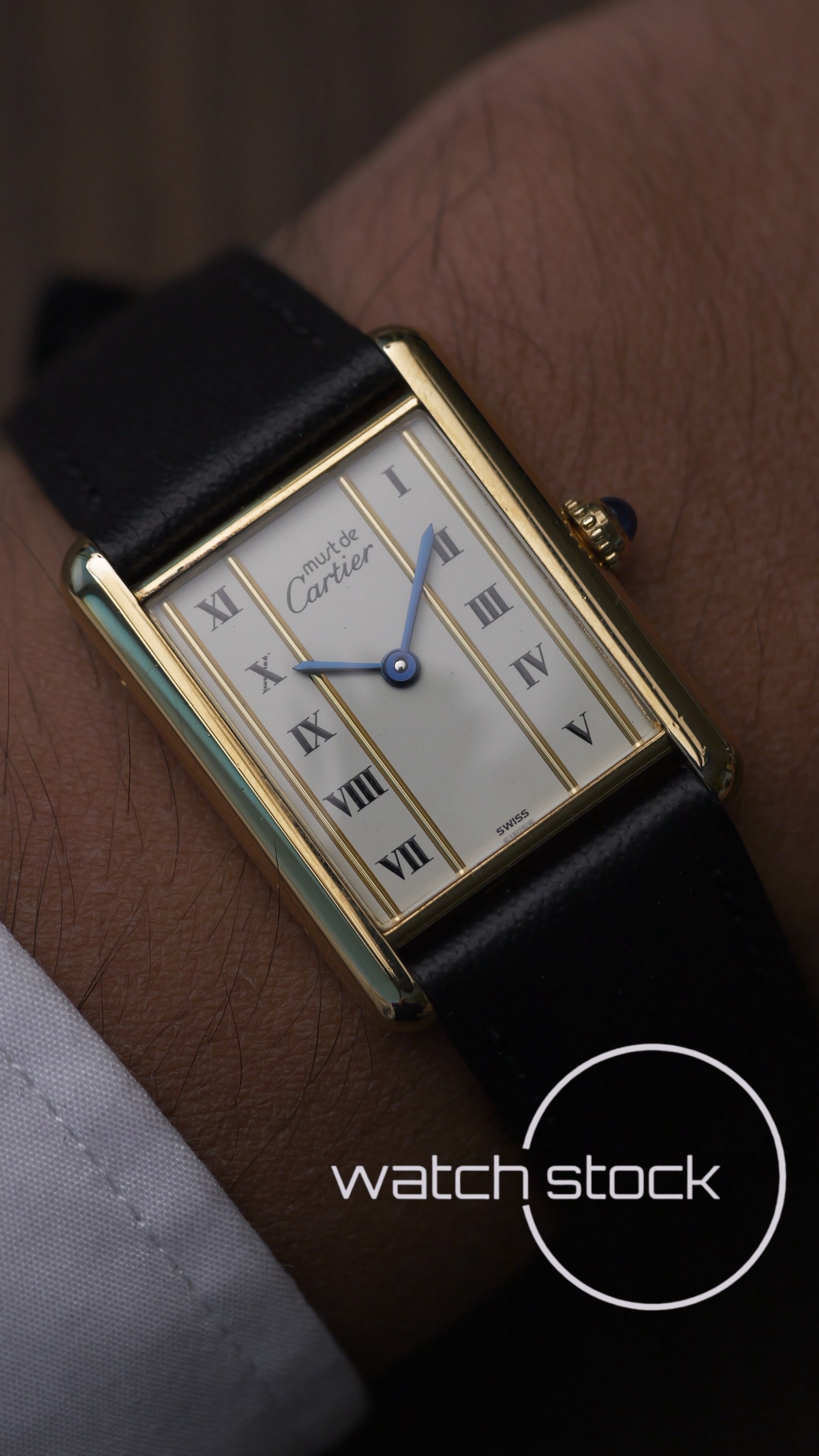 Cartier Tank TG6 quadrante roman number 1980