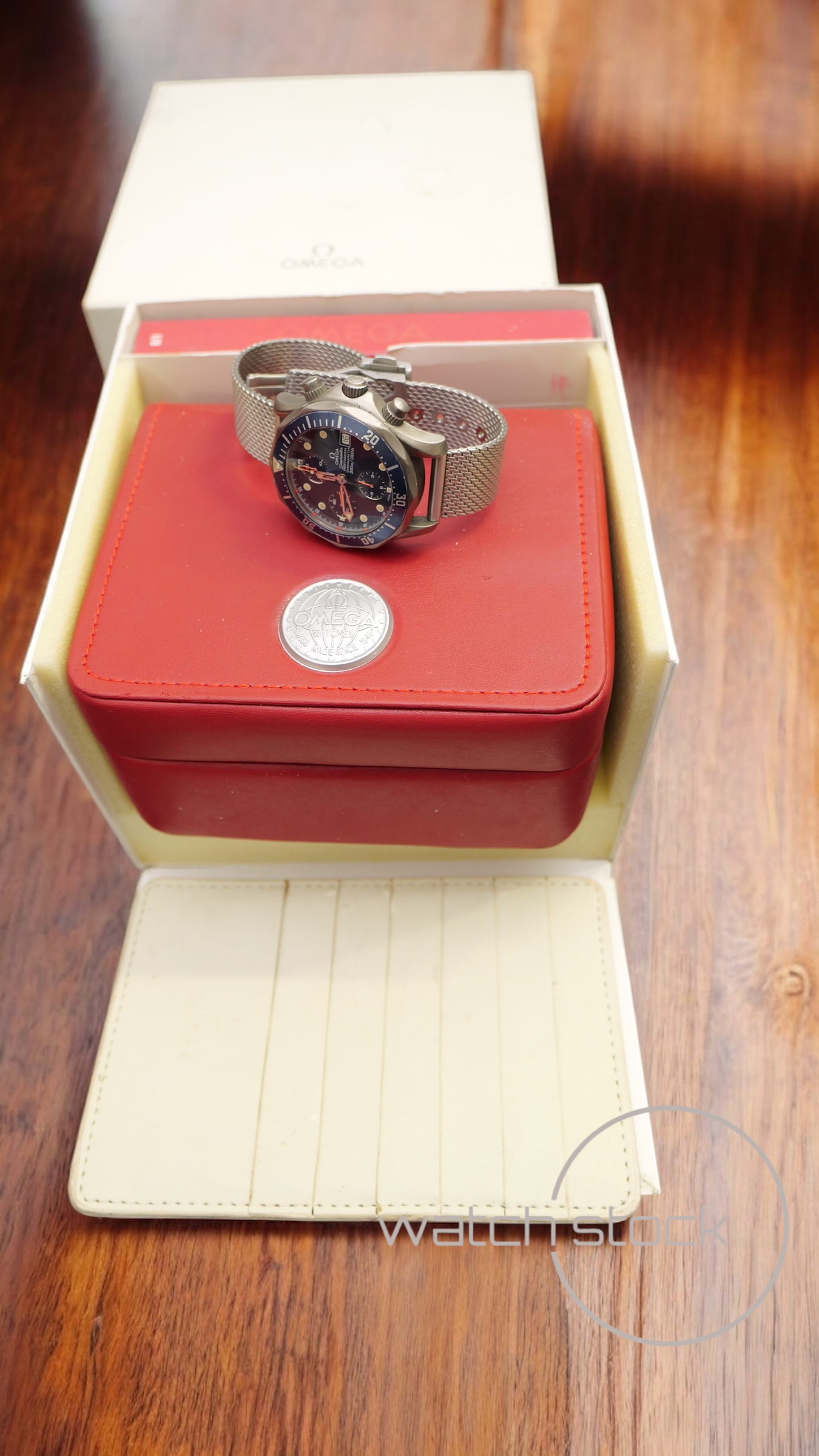 Omega seamaster 300m Chrono titanium ref. 178.0504 41mm blue dial