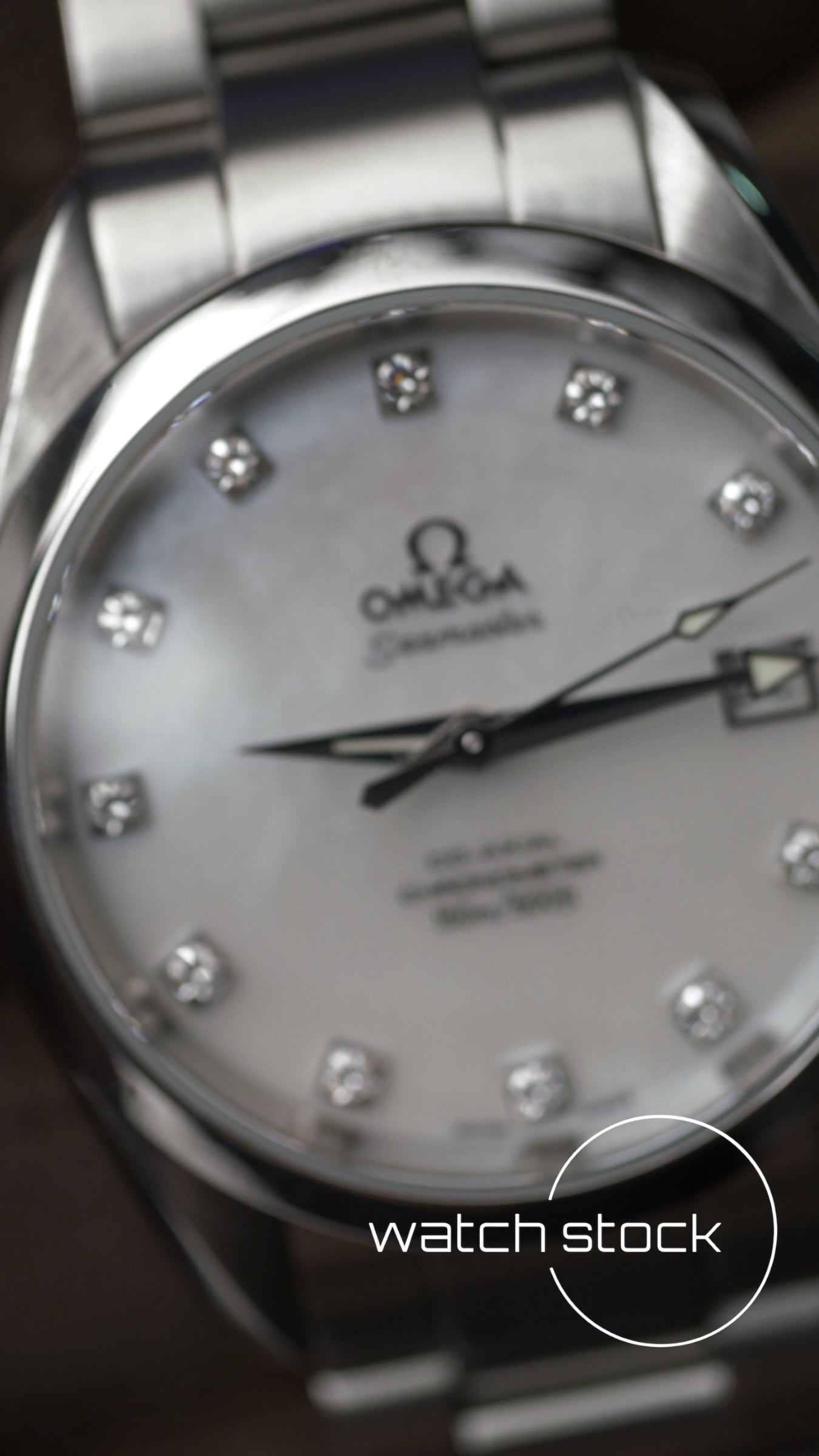 Omega Seamaster Acquaterra 36mm co-axial ref.168.1115 dial madreperla e diamanti serviced