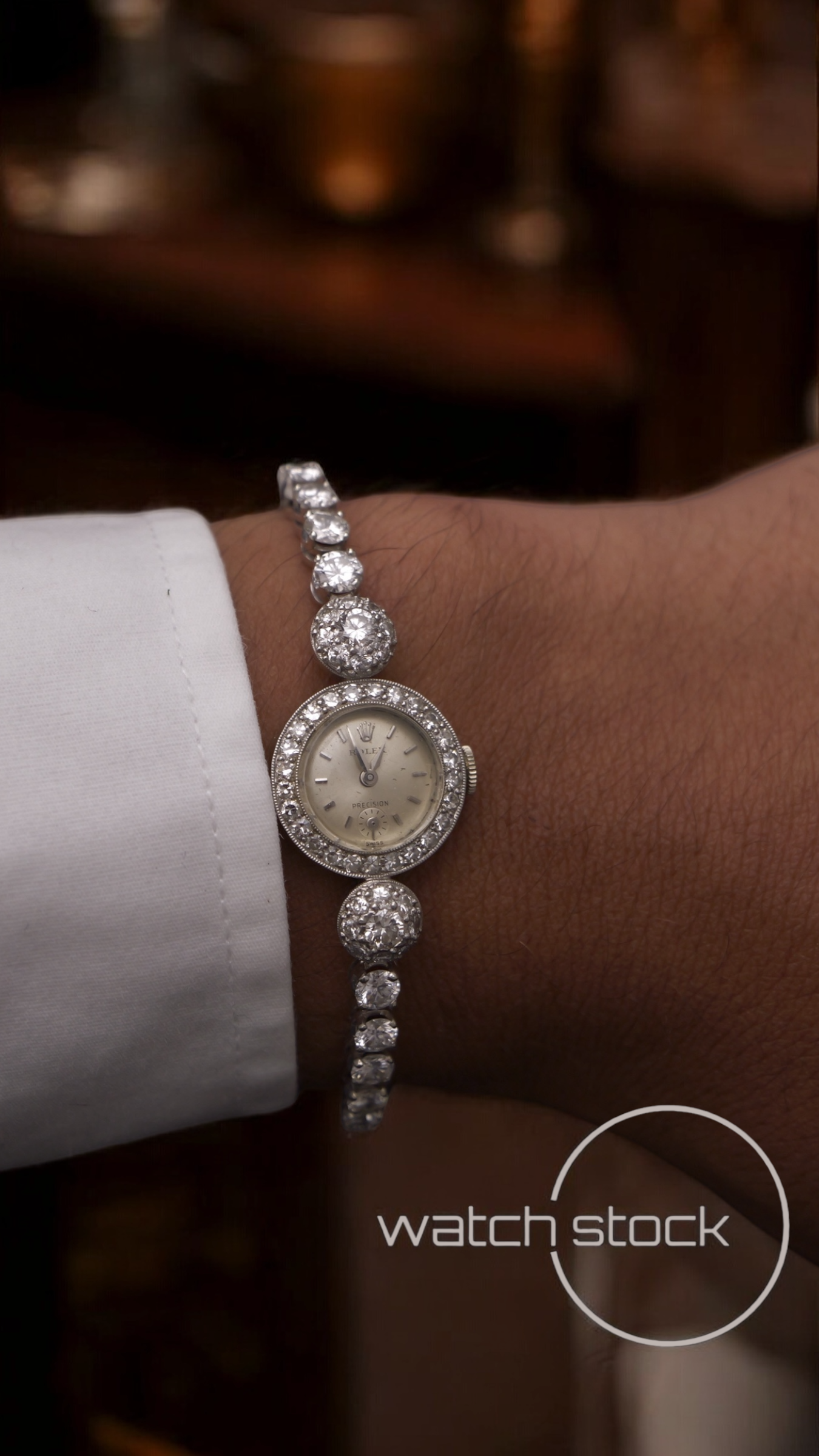 Rolex precision platino e diamanti 22mm(RARO)