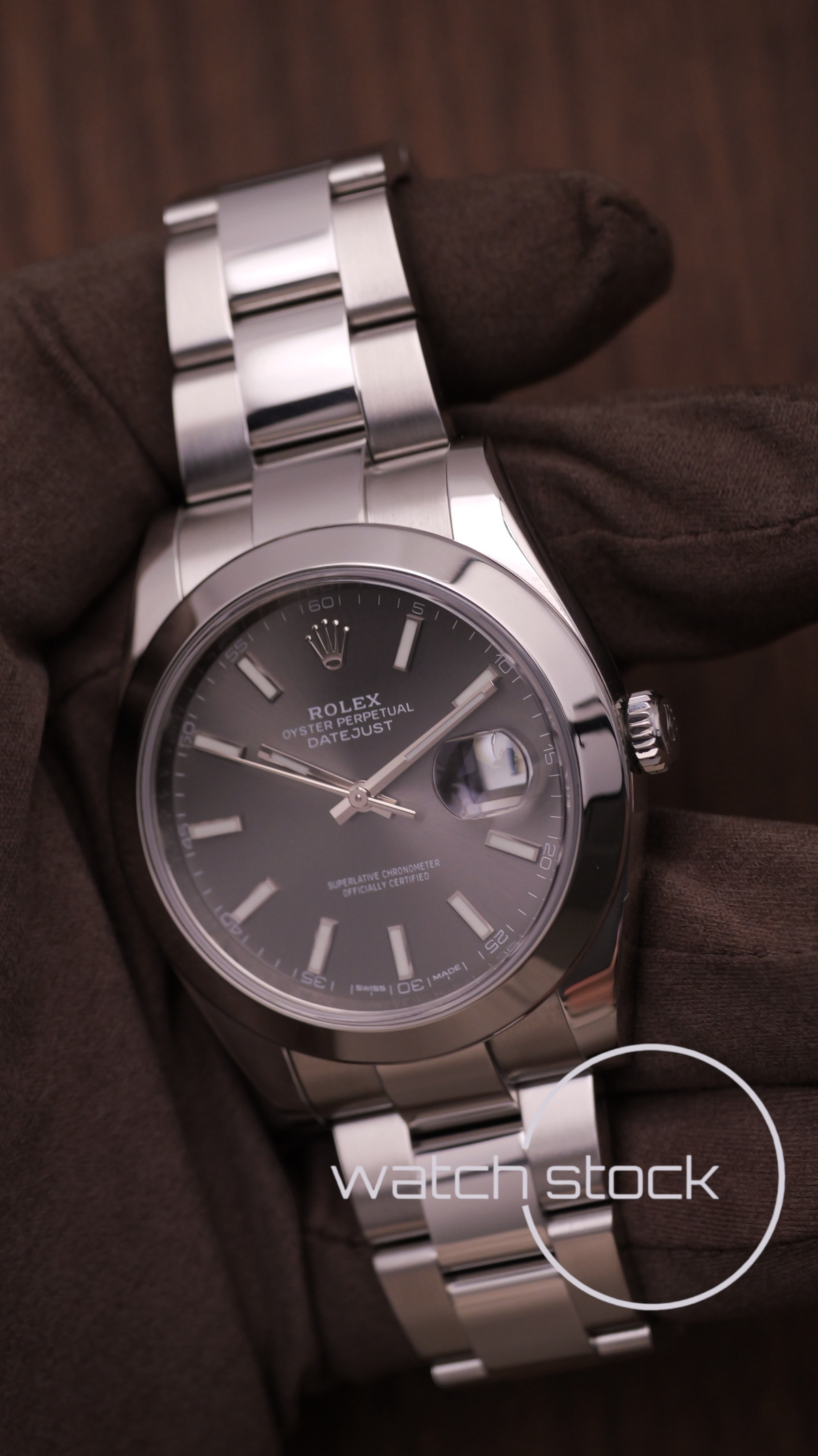 Rolex Datejust Dark Rhodium 41mm ref 126300 full set anno 2018