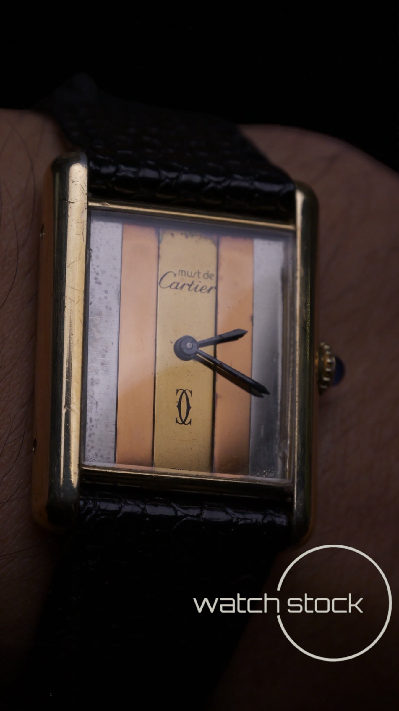 Cartier Tank TG6 ref160800 quadrante trinity 1970