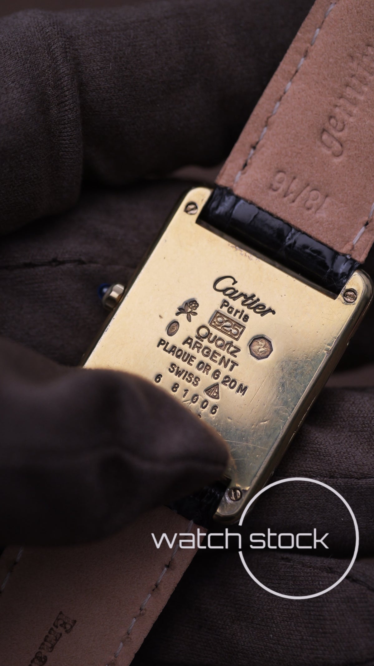 Cartier Tank trinity dial vintage men size