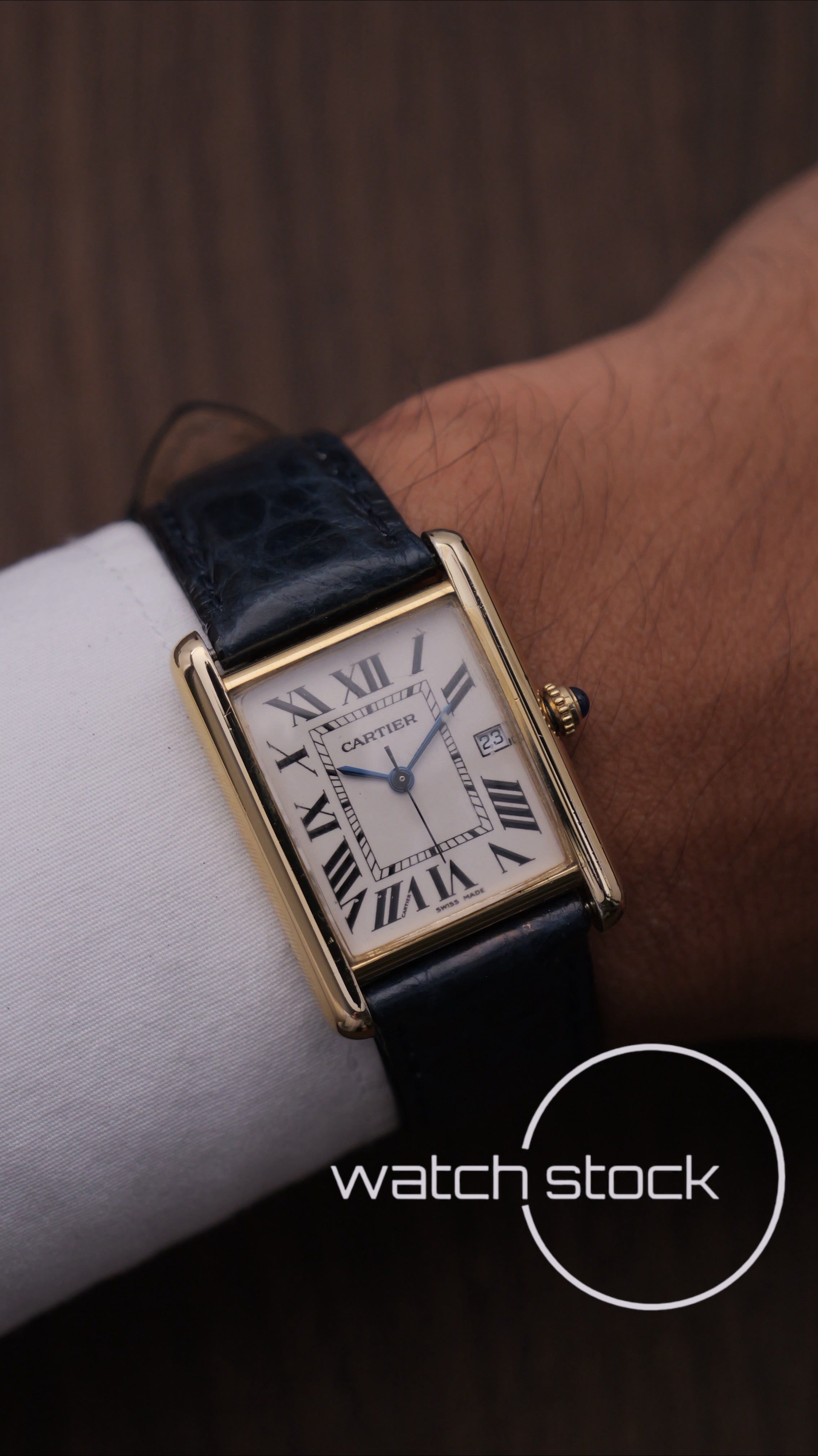 Cartier tank ref.2413 vermeil 24x34mm grande