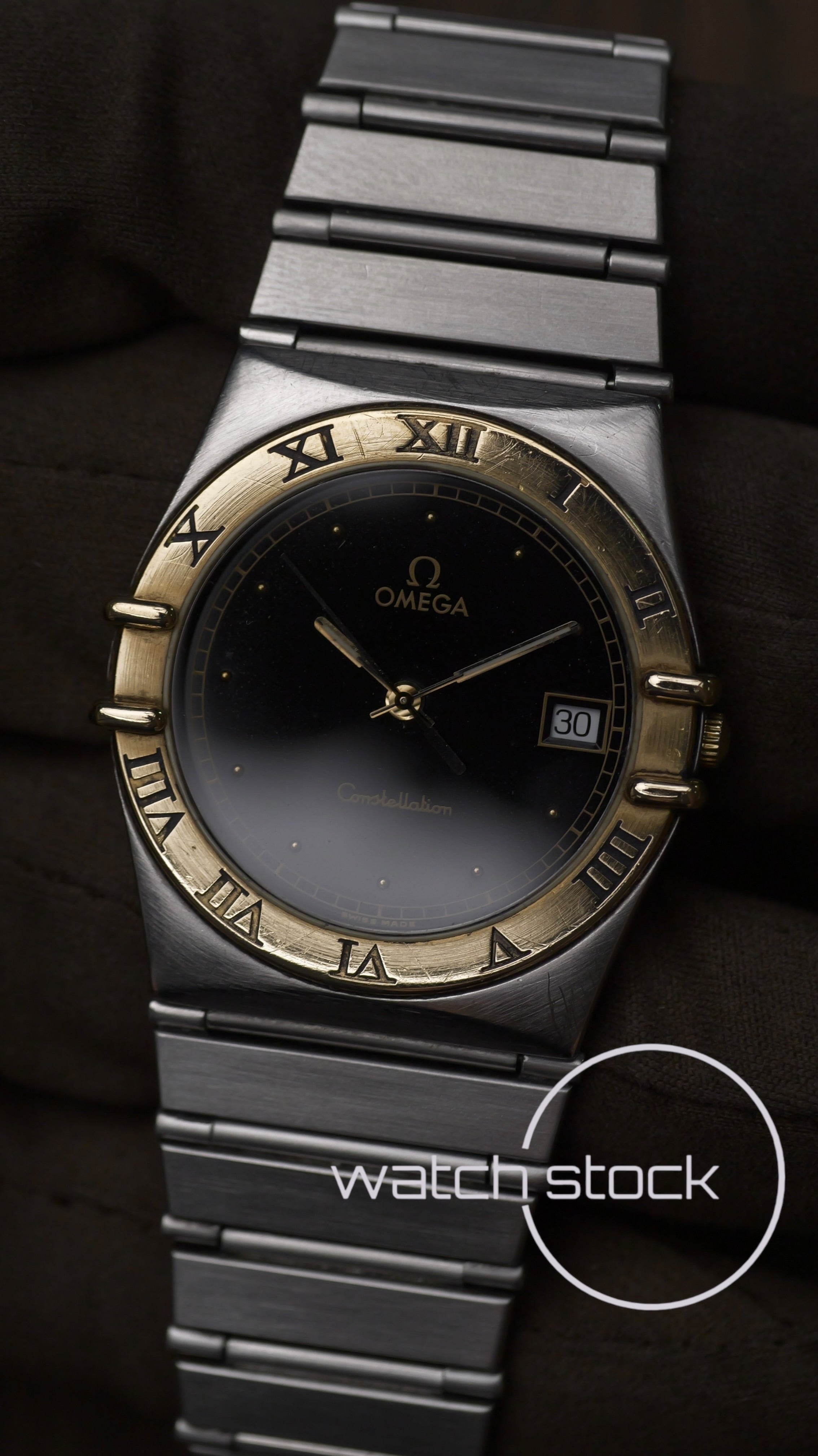 Omega constellation quarz (34mm) black dial vintage