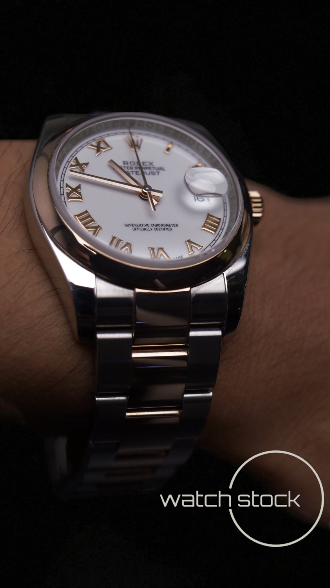 Rolex datejust 36mm Ref.116201 two-tone rose gold