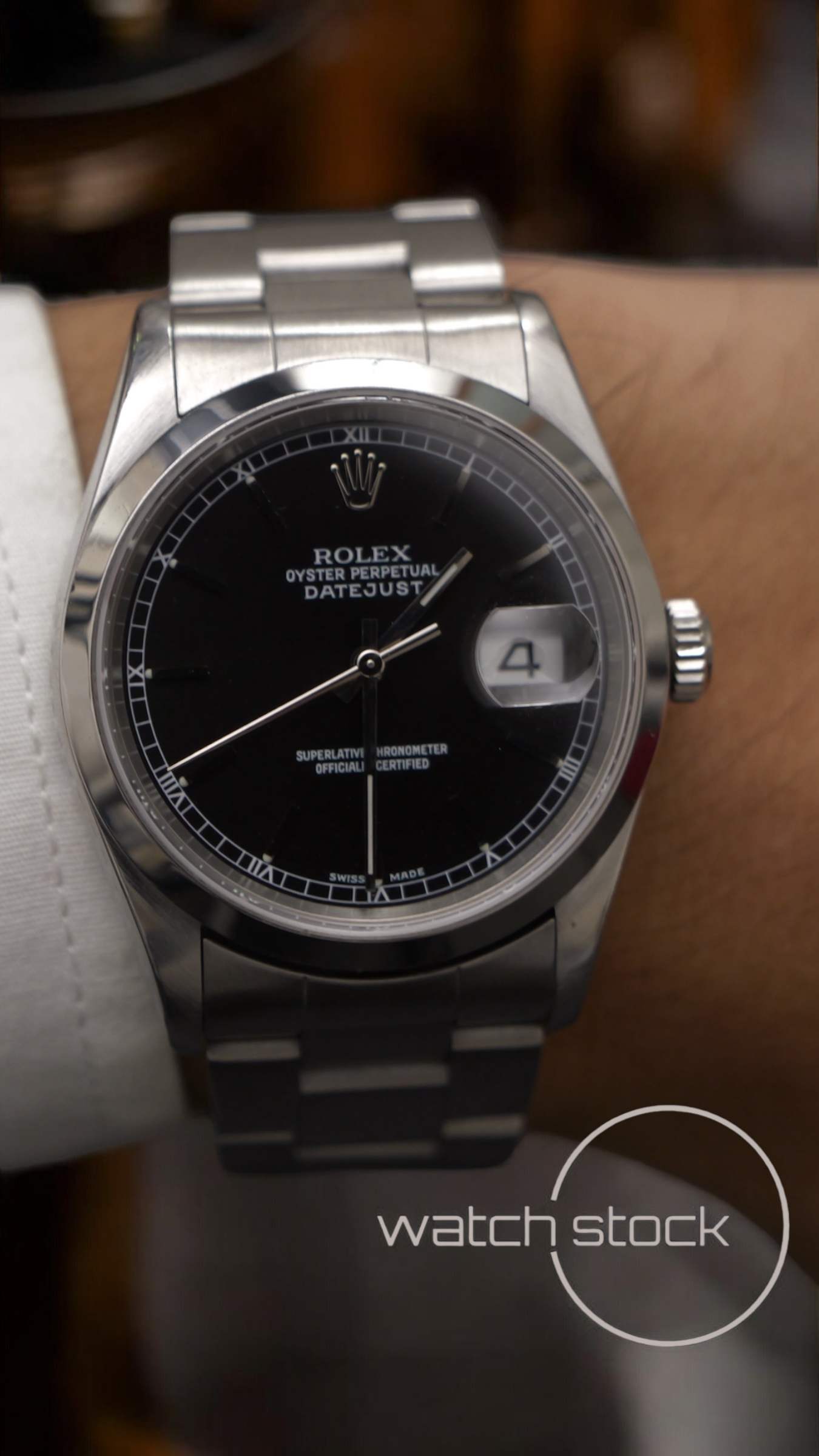 Rolex datejust 36mm ref.16200 FULL SET black dial 2002
