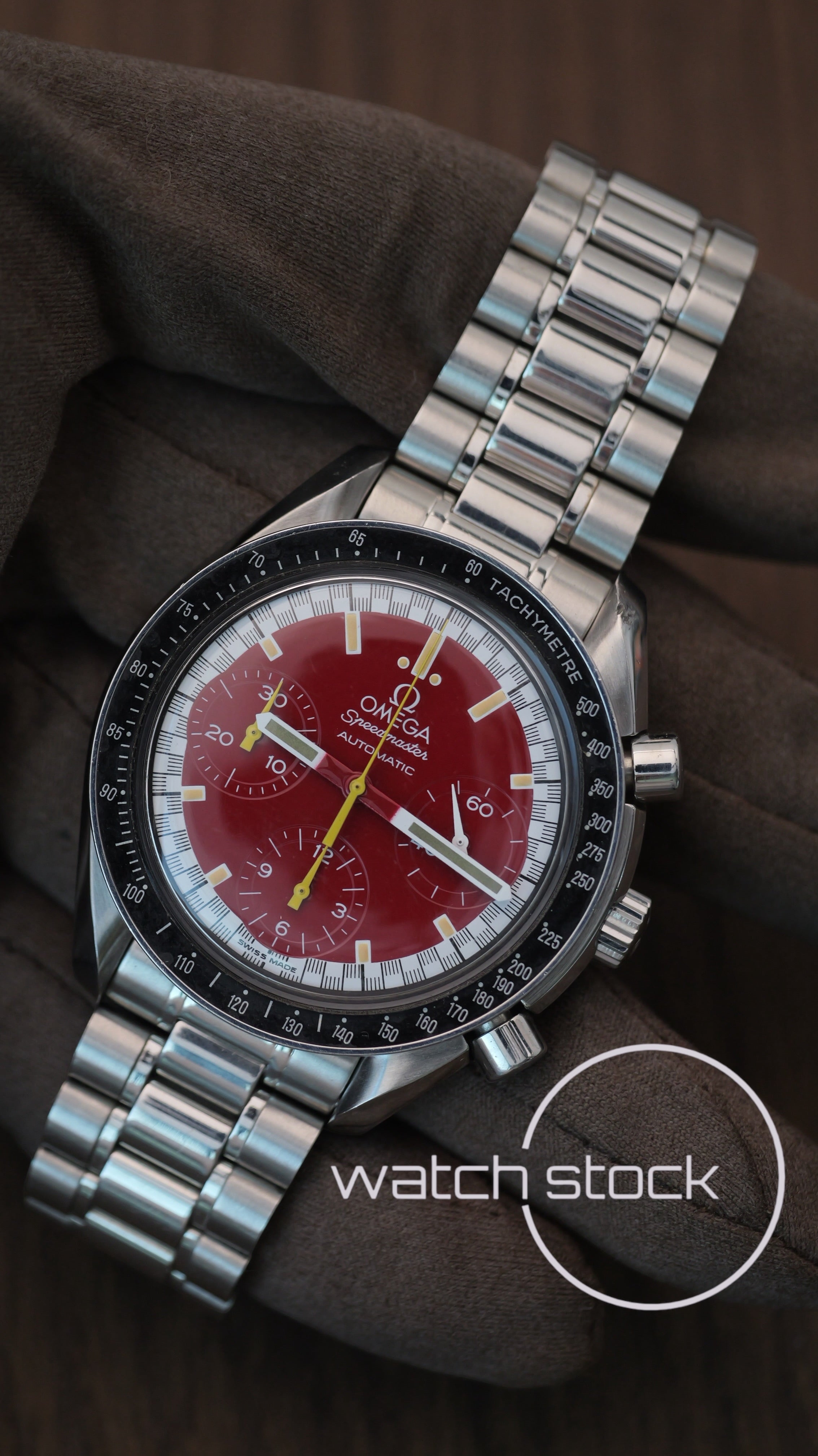 Omega Speedmaster Reduced  Schumacher Red Edition 39mm  1995