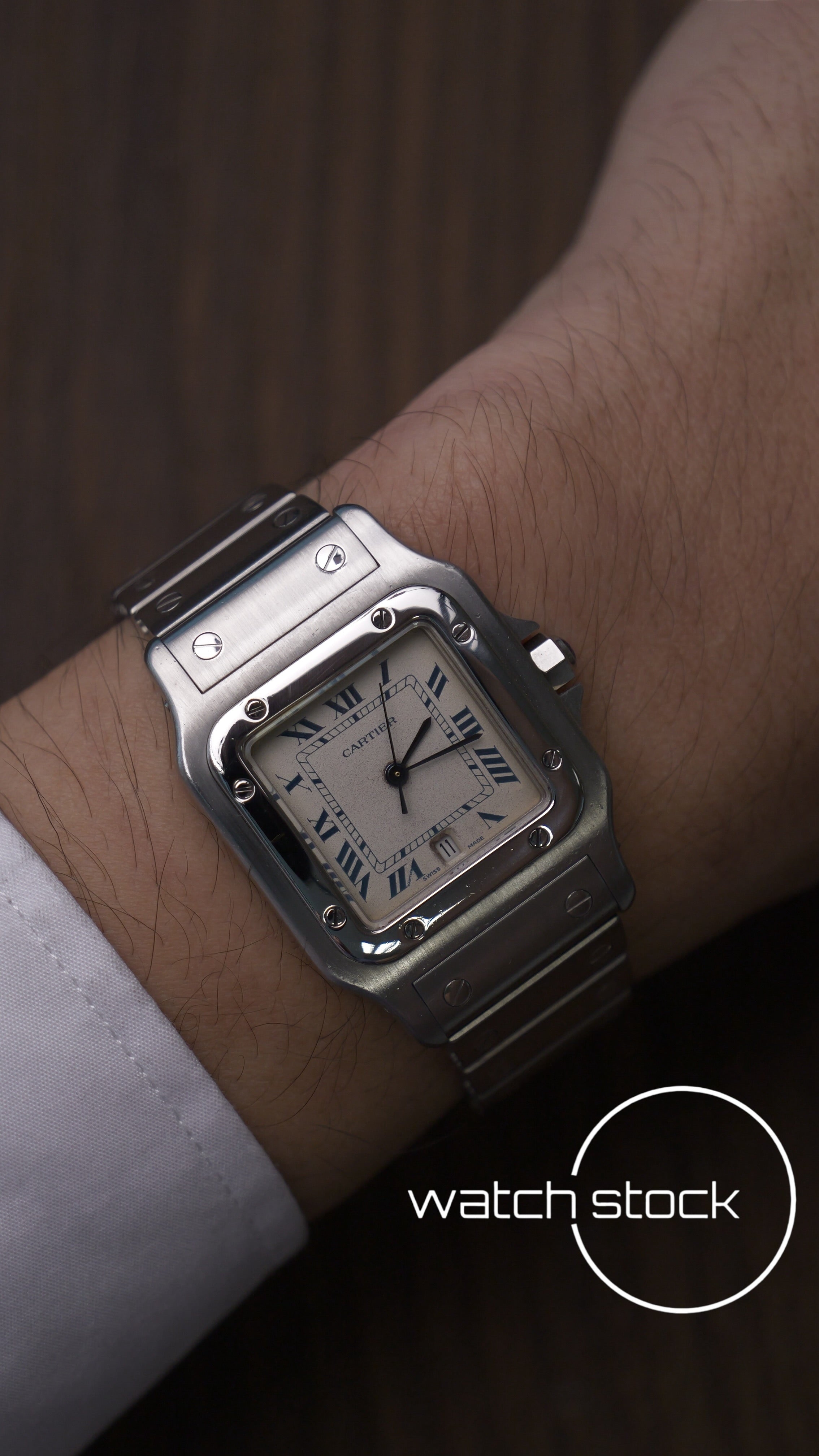 Cartier santos galbee 29x41mm Ref. 897901 con scatola