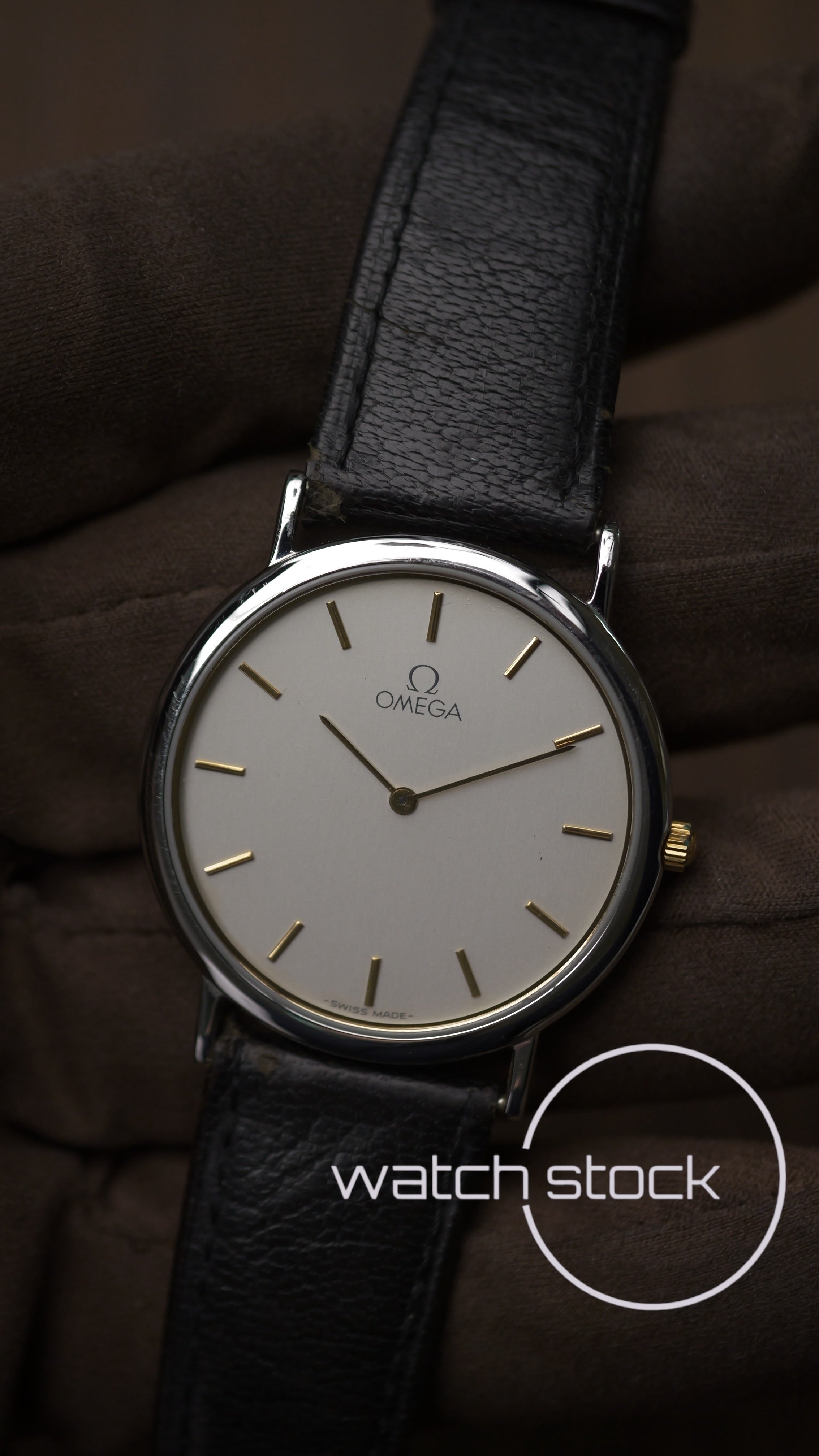 Omega De ville Cinturino Originale 1989 vintage 33mm Quartz