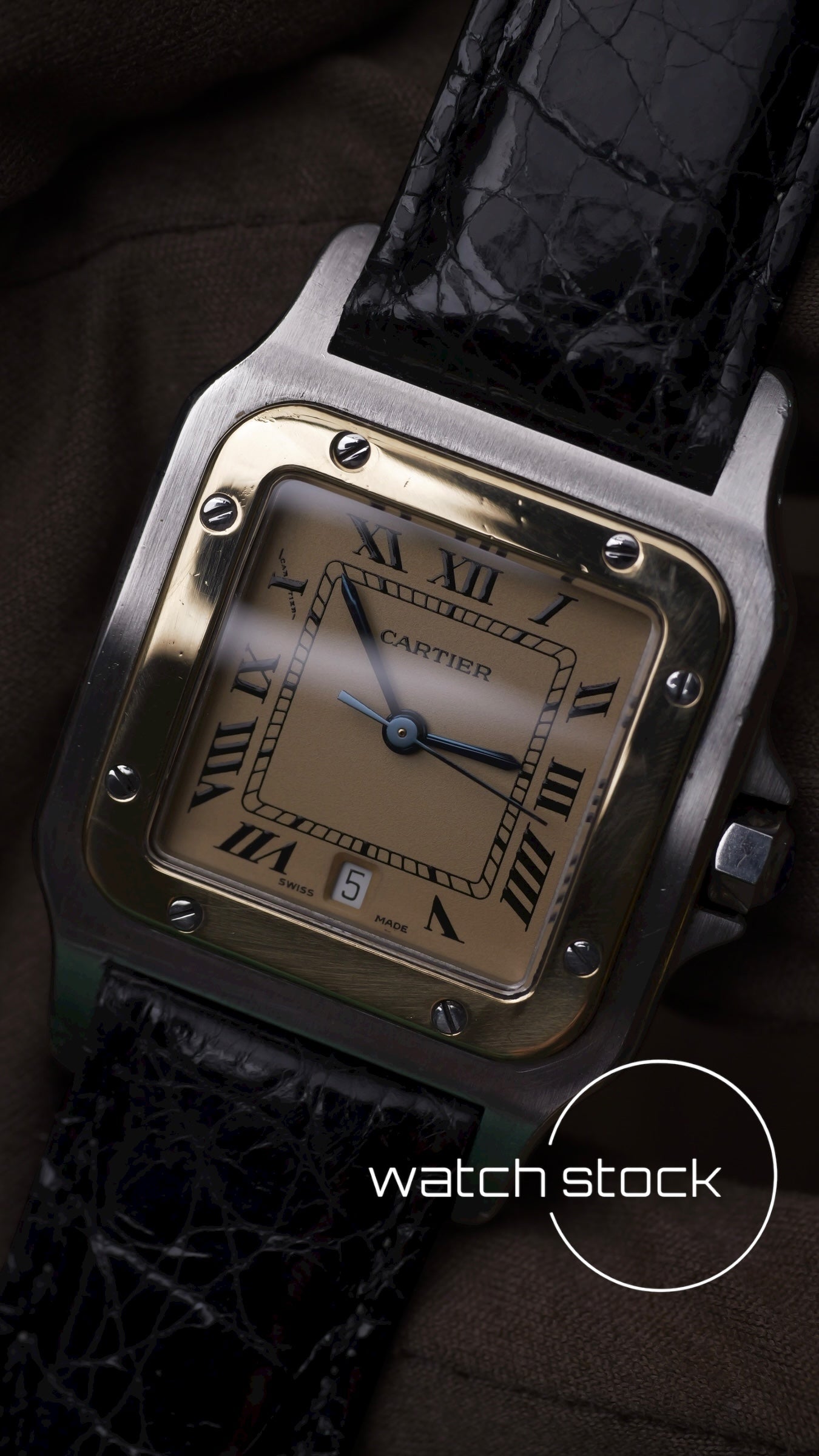 Cartier santos galbee 29x41mm ref.187901 quarz