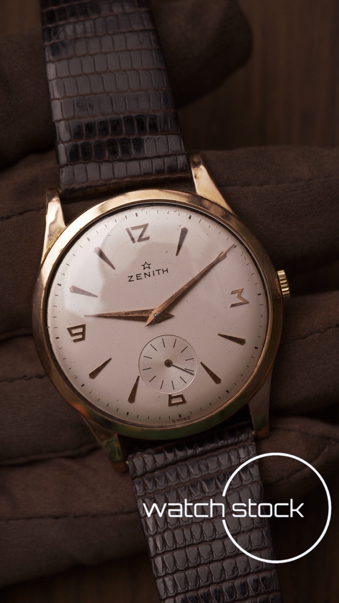 Zenith carica manuale vintage Dress Watch oro 18k 38mm