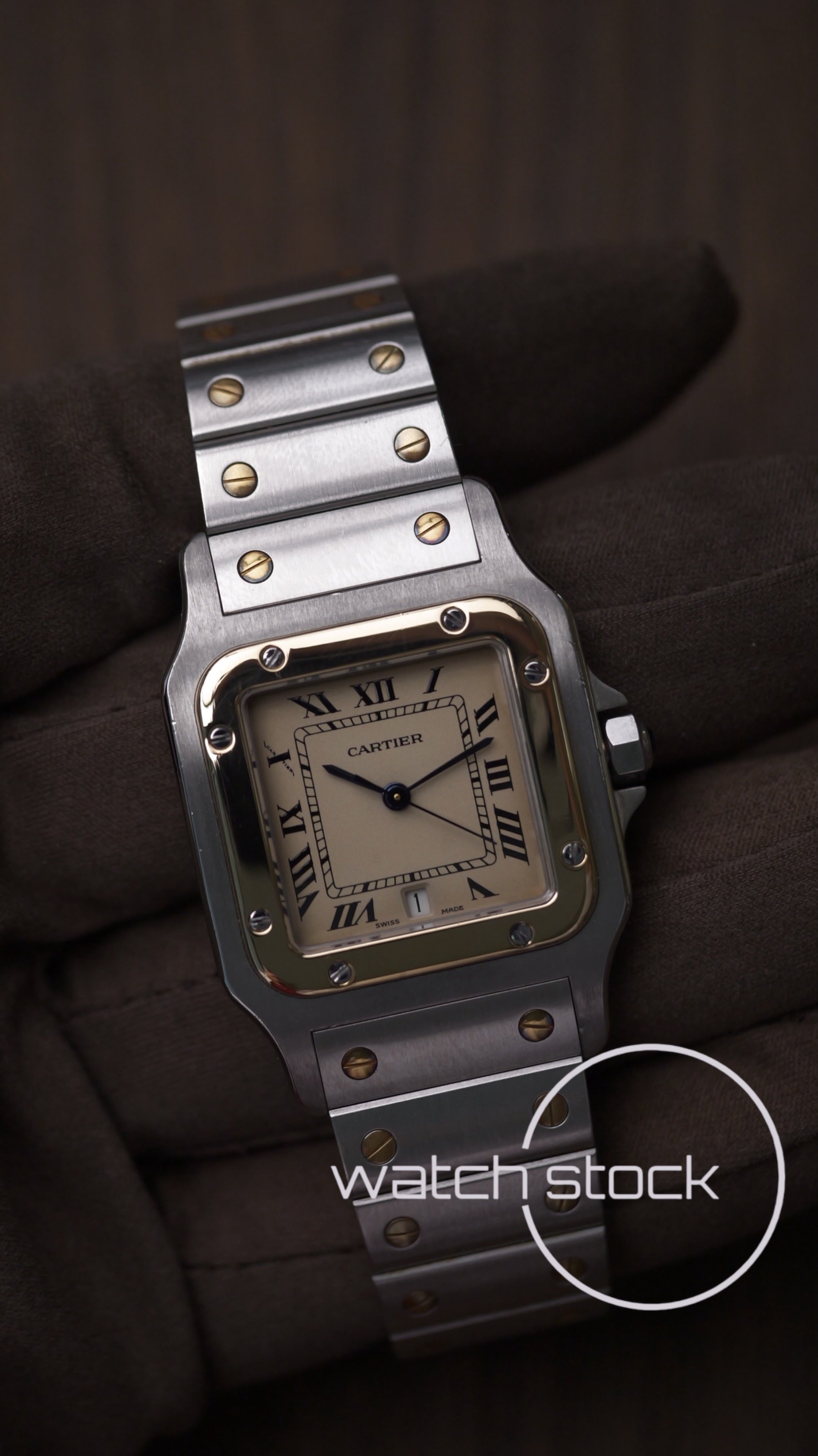 Cartier santos galbee 29x41mm ref.187901 Full Set