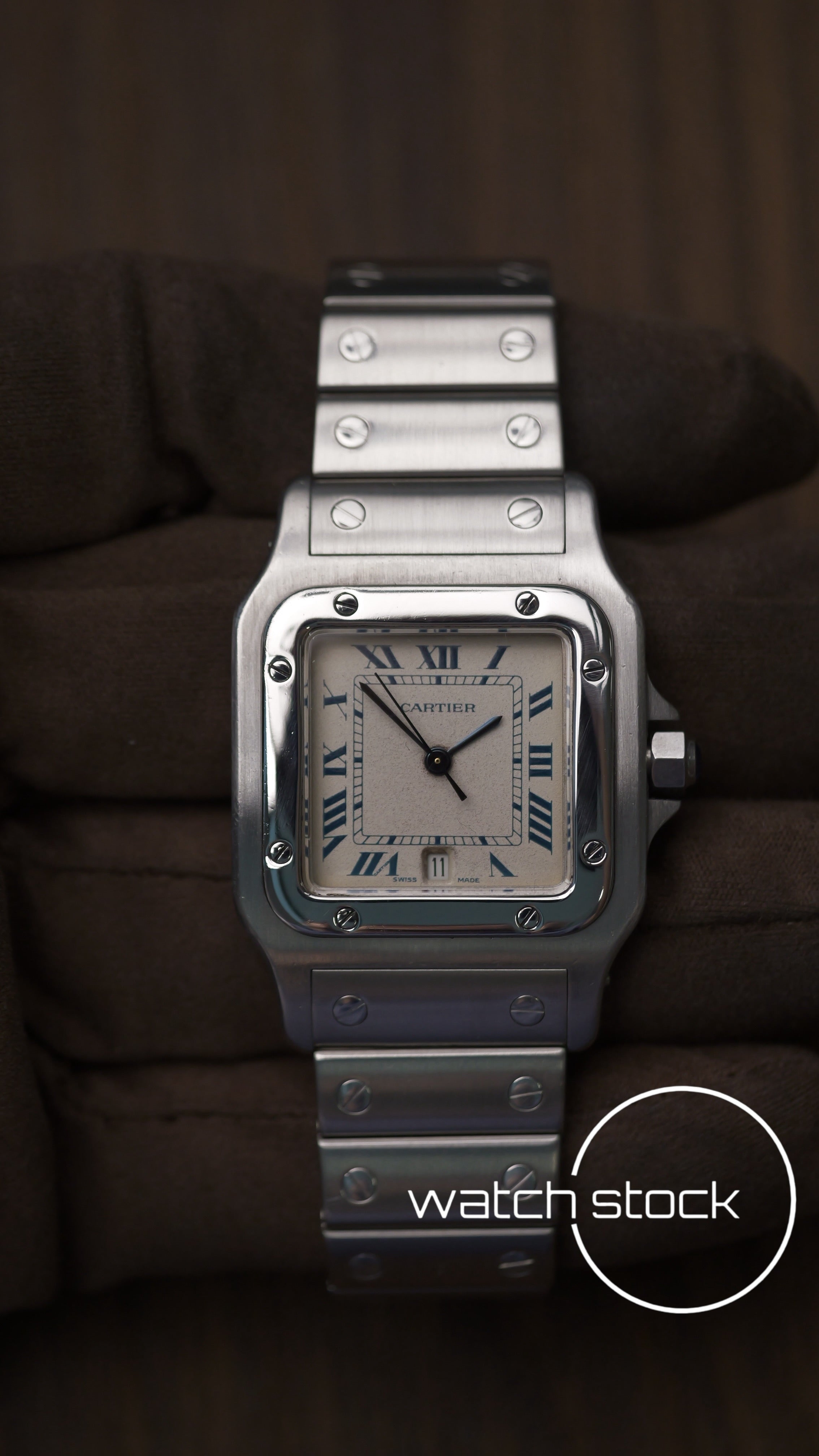 Cartier santos galbee 29x41mm Ref. 897901 con scatola