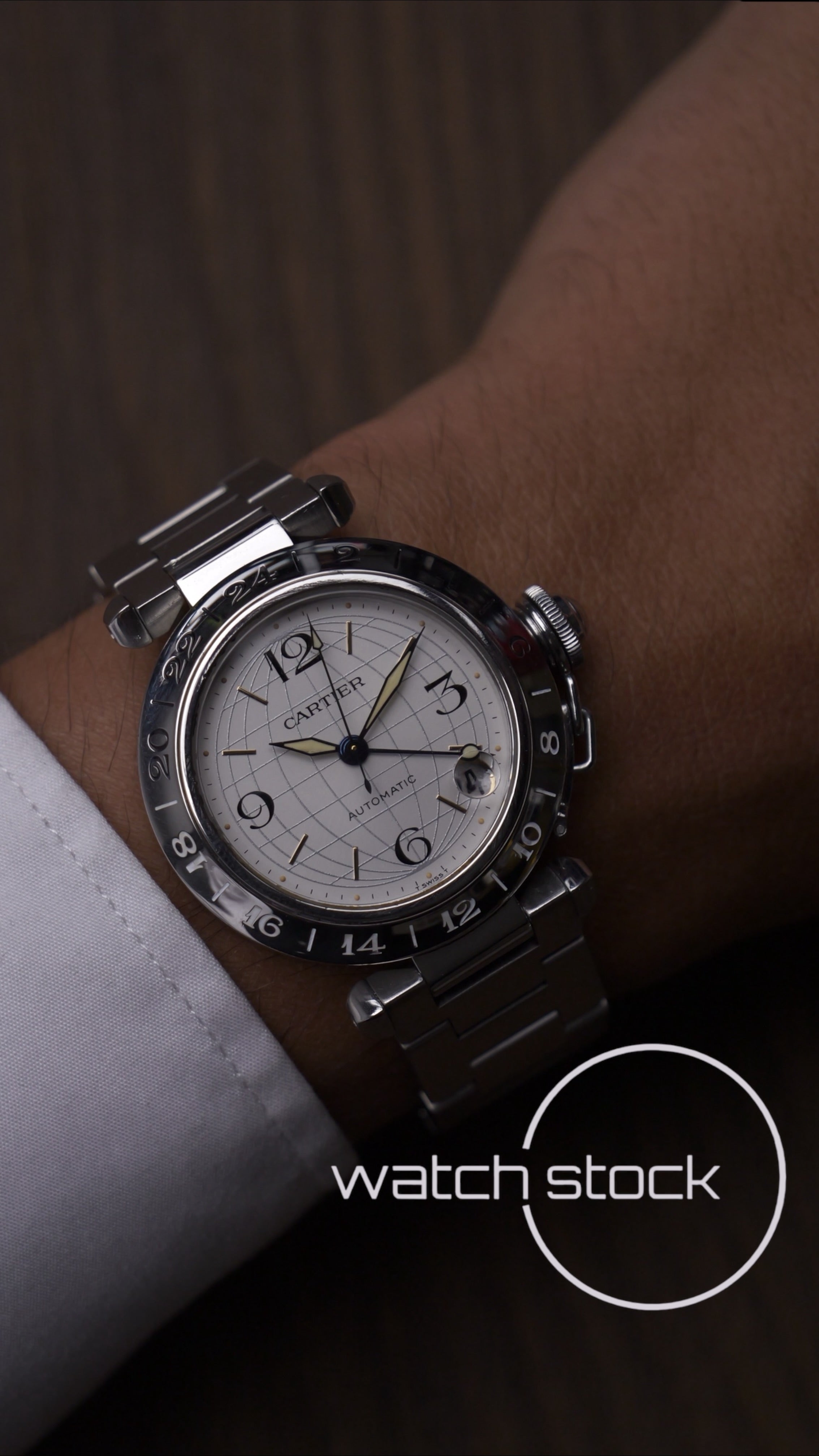 Cartier Pasha Automatic 35mm ref.2377 GMT  Full Set