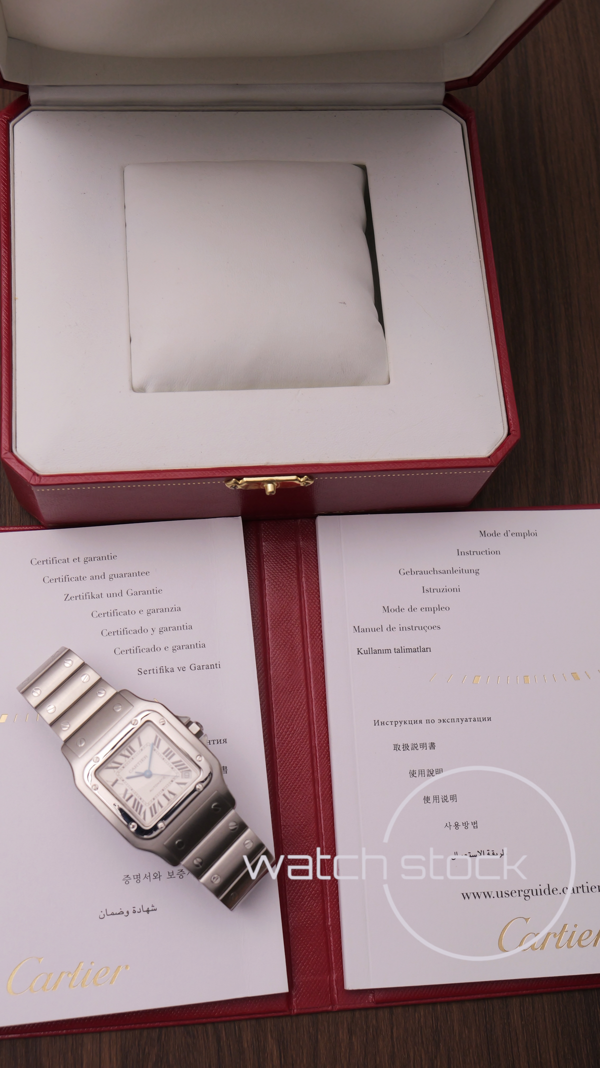 Cartier santos XL ref.2823 Automatic 2011º 32x45mm Full set