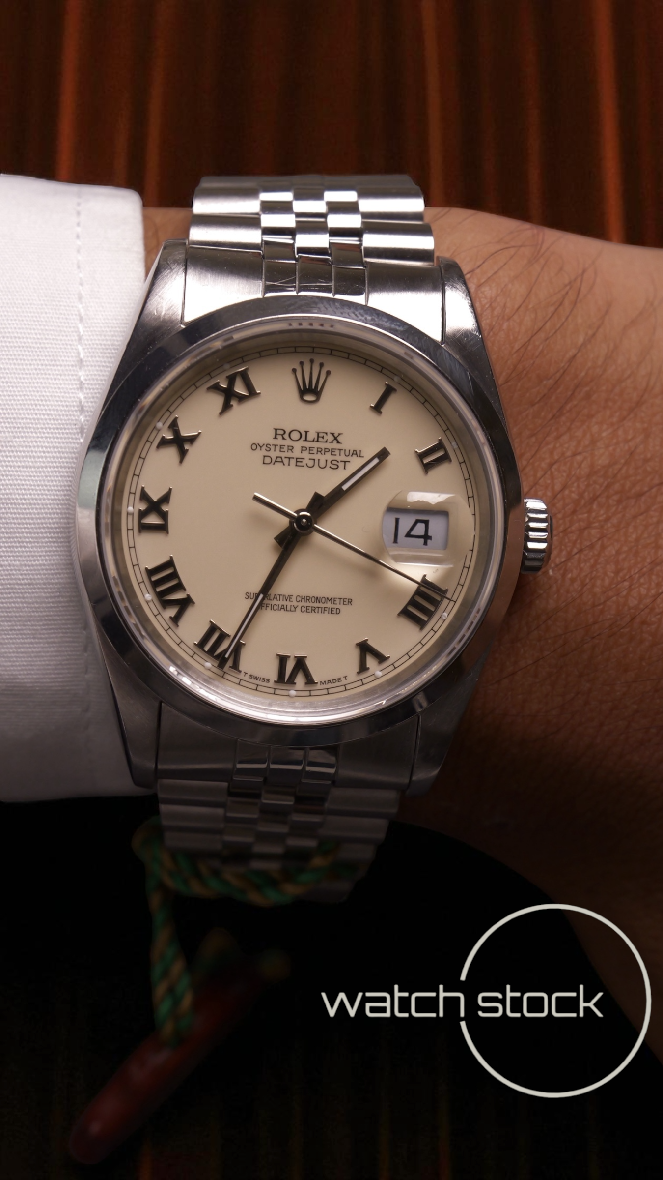 Rolex datejust 36mm ref.16200 with paper  cream dial