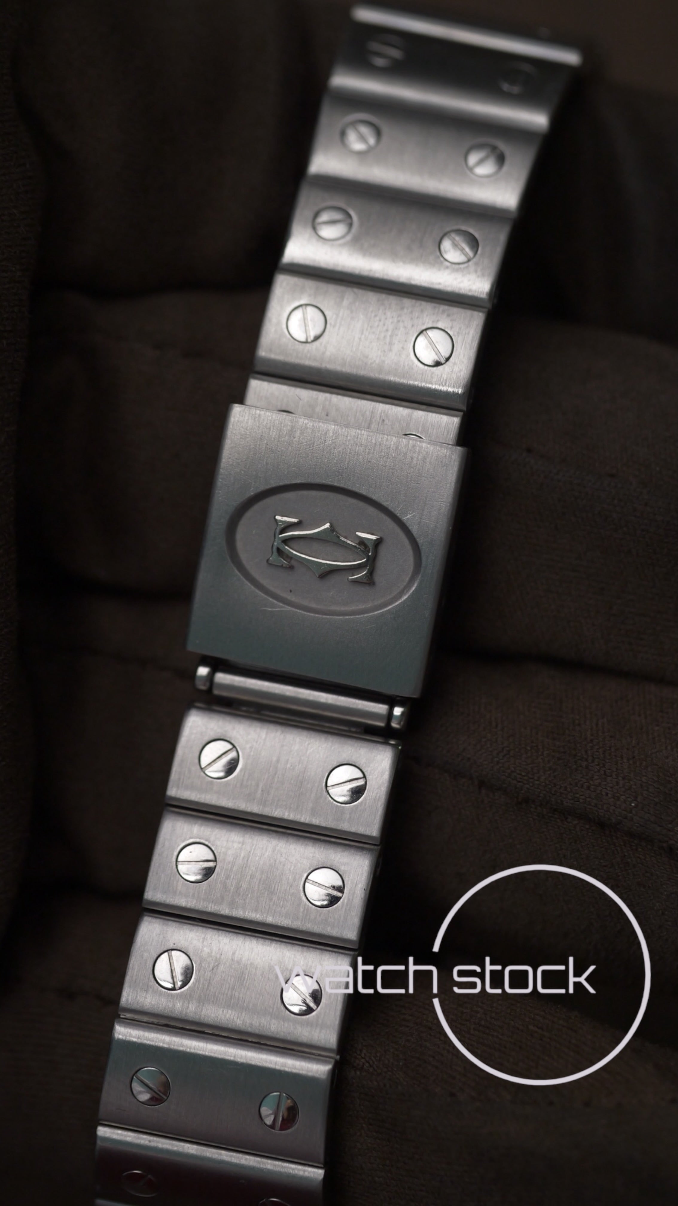 Cartier santos galbee men quartz 29x41mm ref.1564 blue numeral