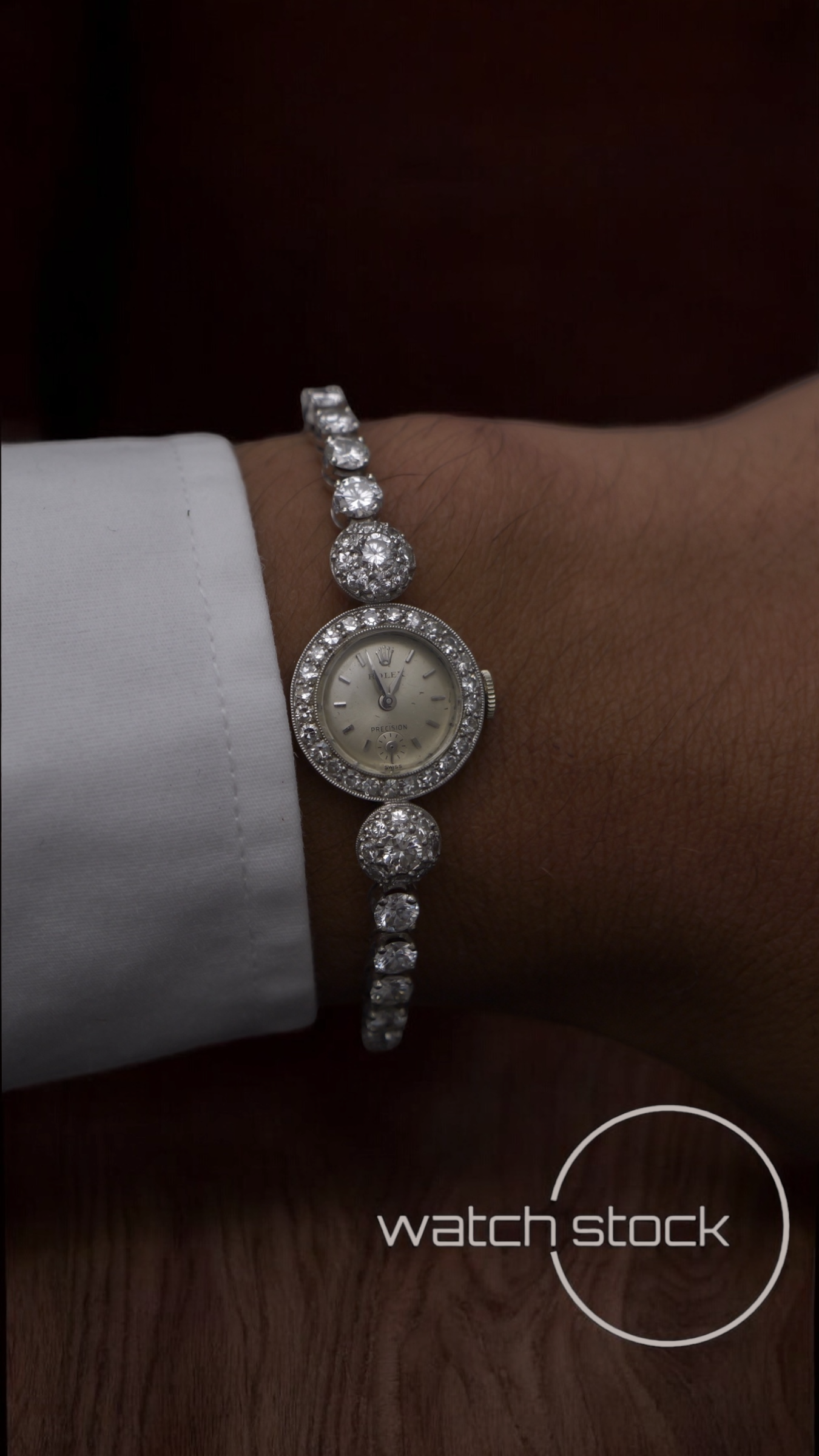 Rolex precision platino e diamanti 22mm(RARO)